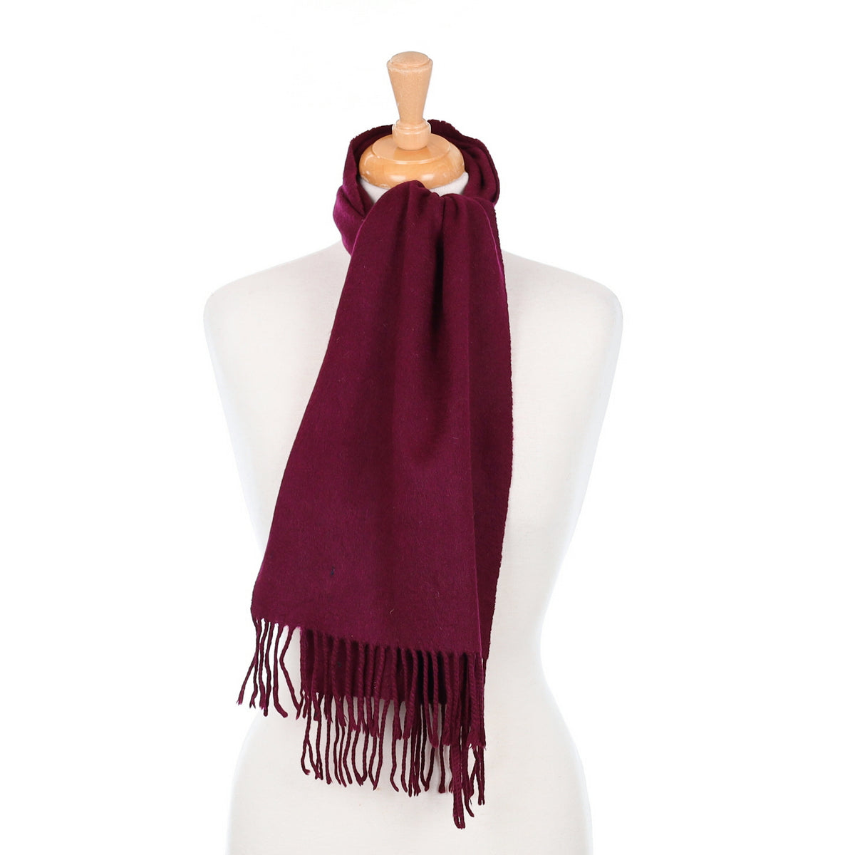 Great Britain Mulberry Purple Cashmere Woven Scarf