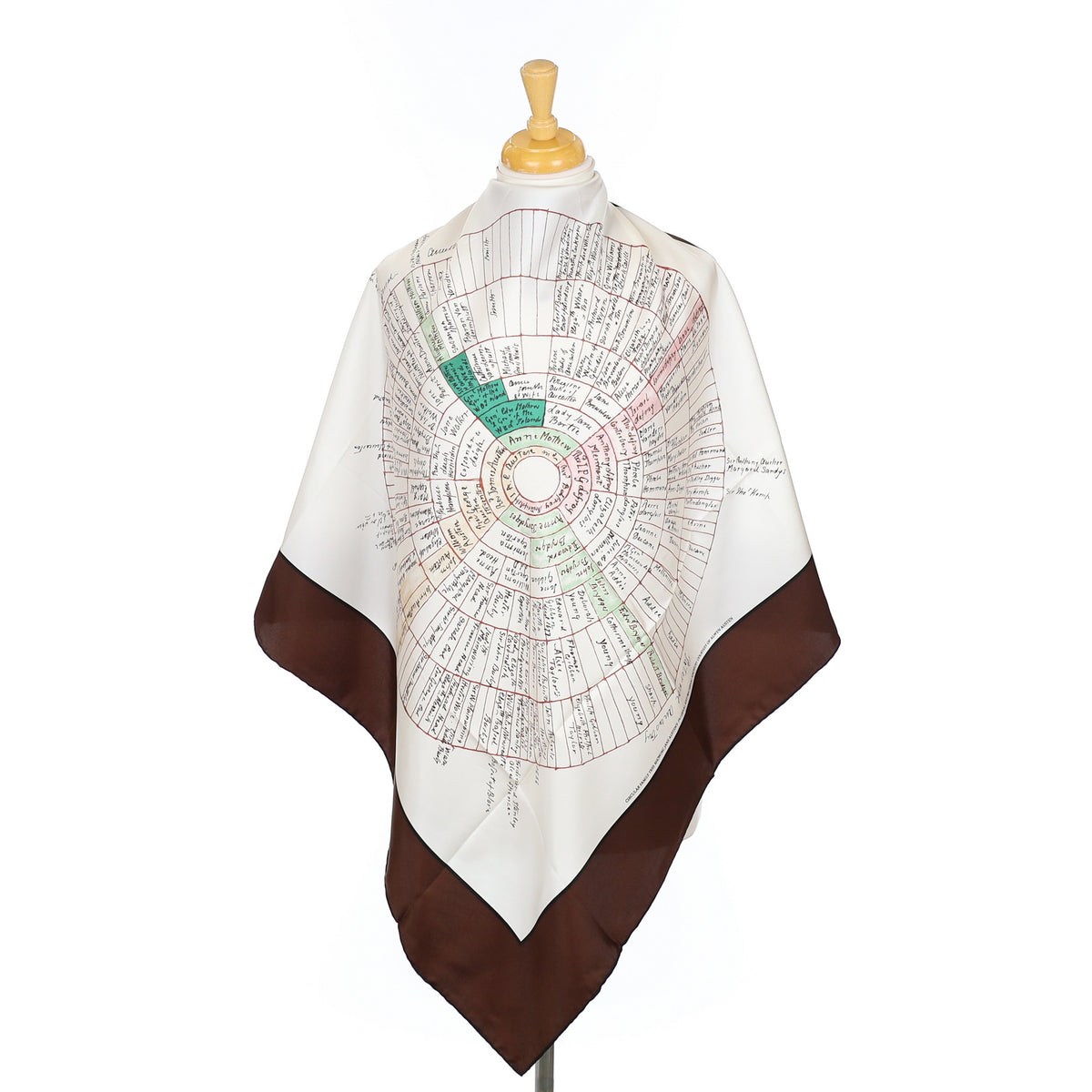 Brand New Jane Austen Ancestry Silk Scarf