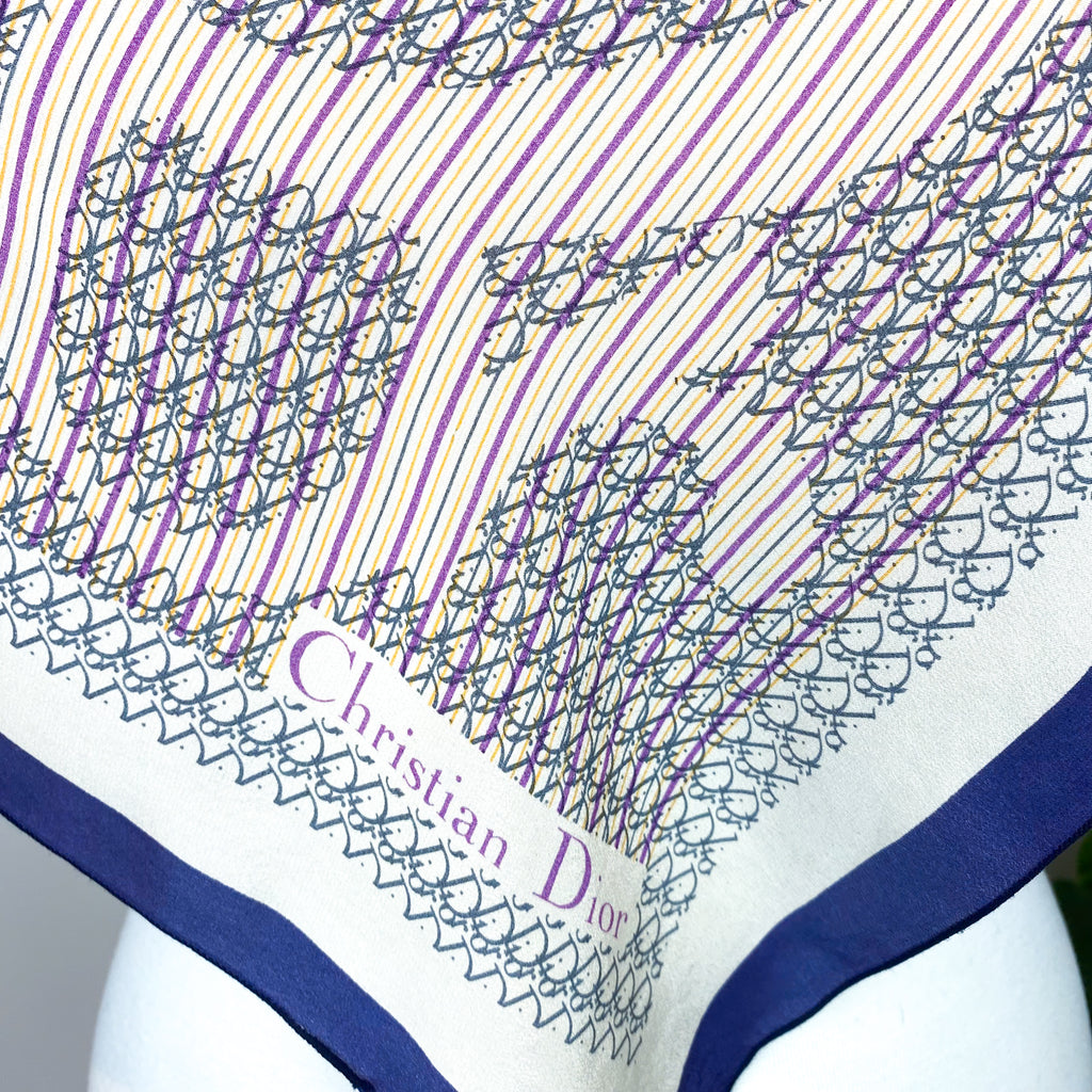 Christian Dior Small Chiffon Silk Scarf