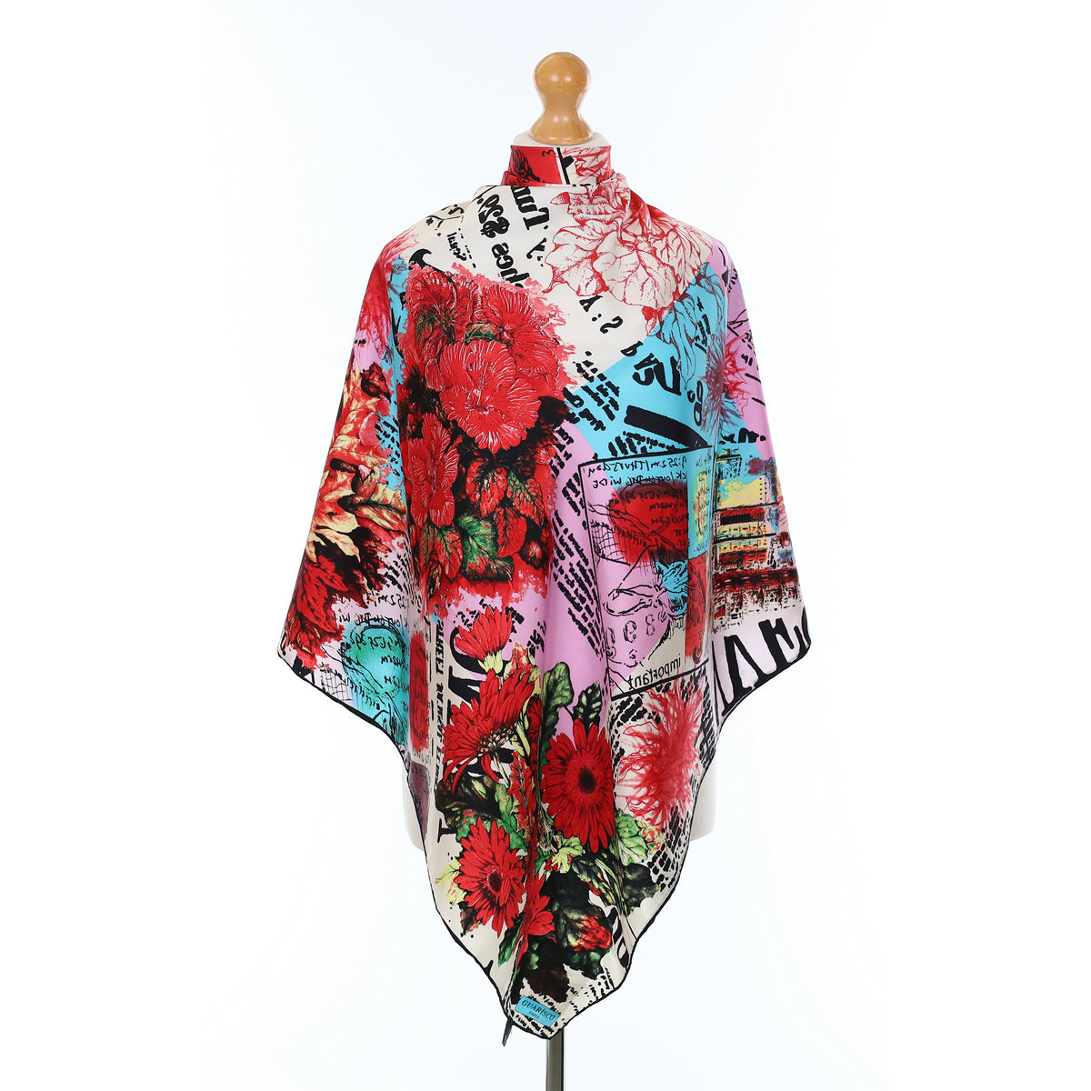 Grunge Style Silk Scarf