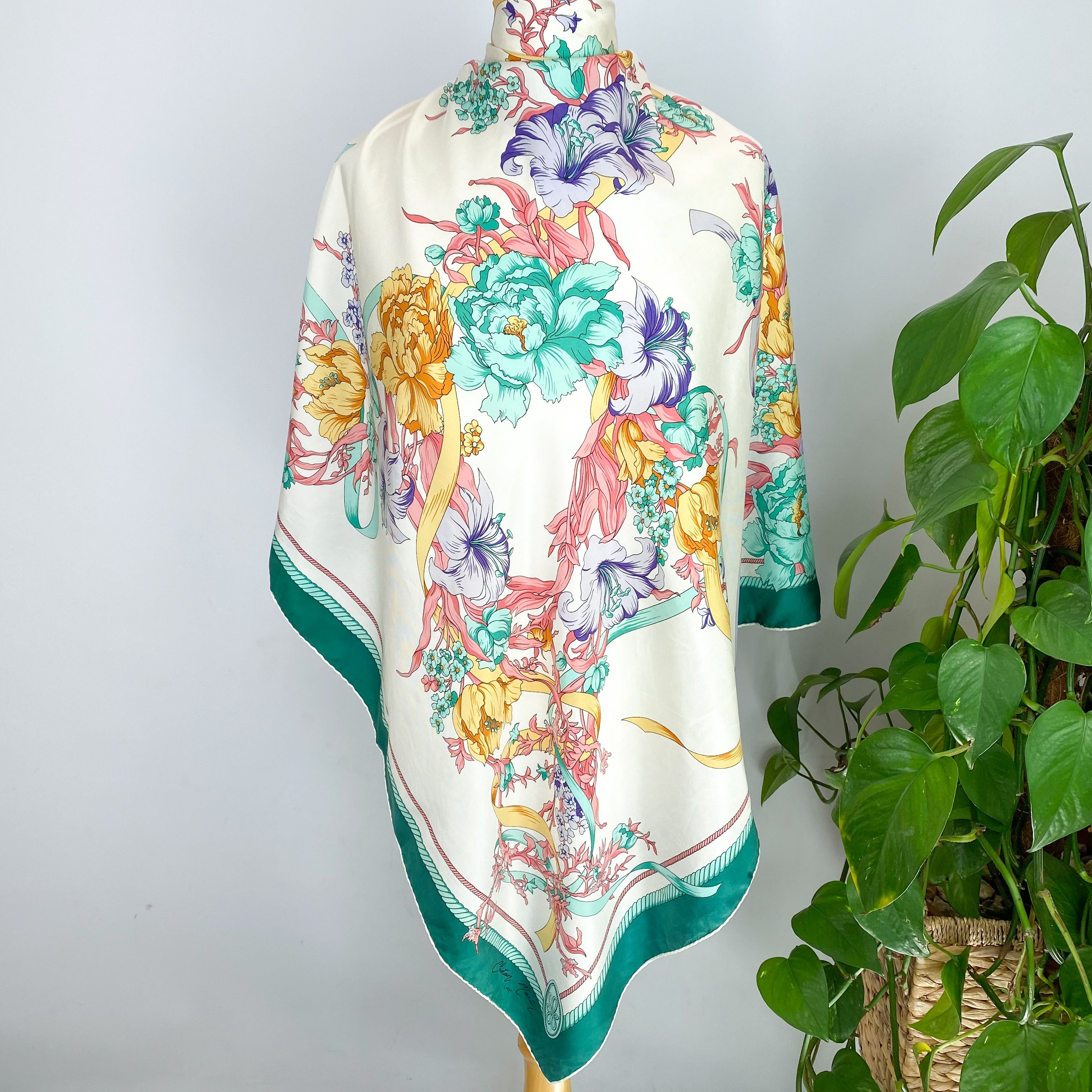 Christian Martin French Vintage Silk Scarf