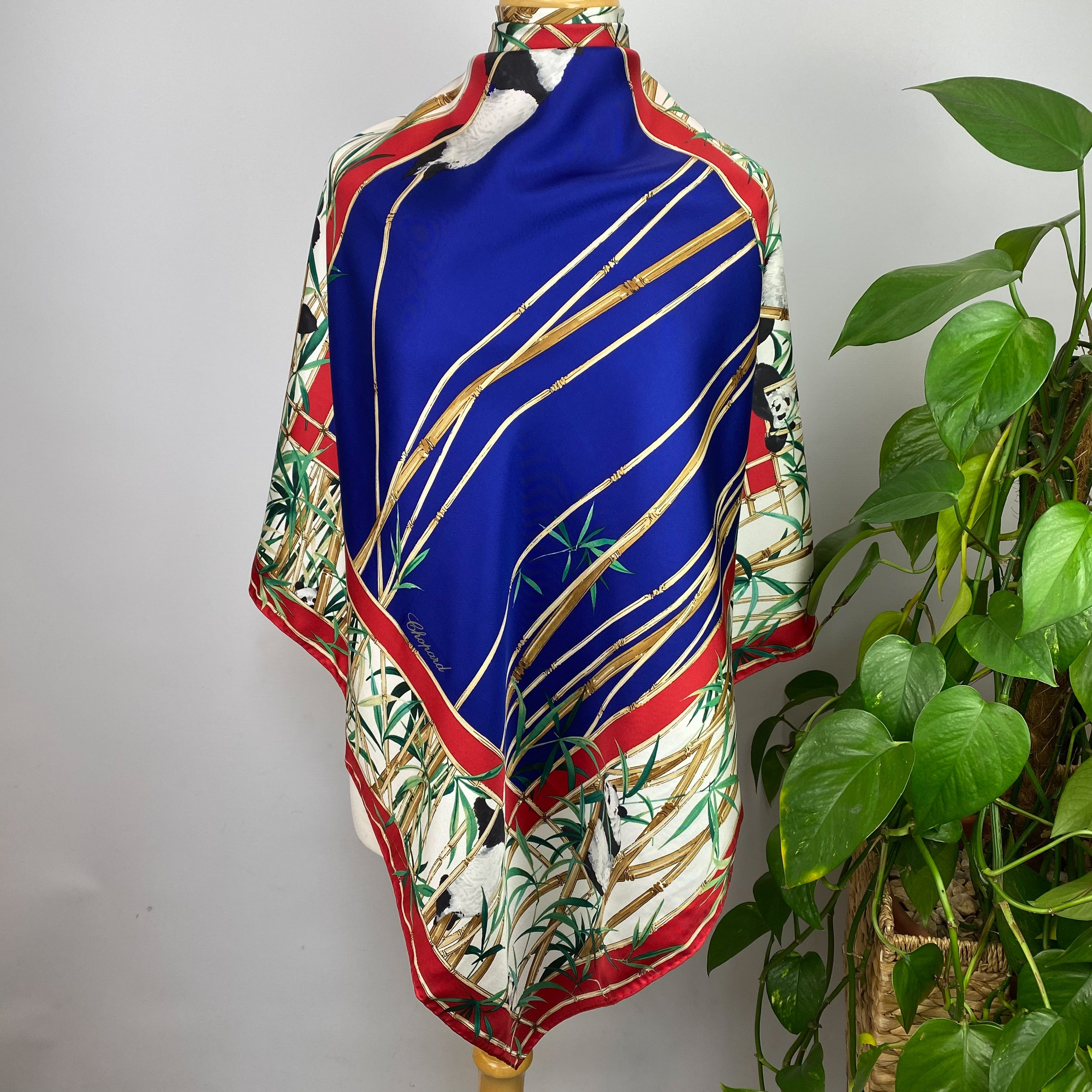 Chopard Designer Panda Silk Scarf