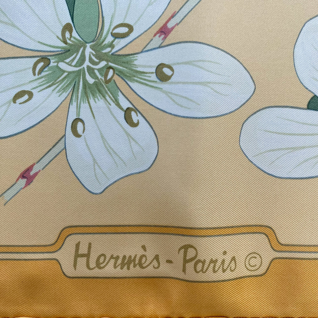 Hermès Flora Greaca 1983 Silk Scarf
