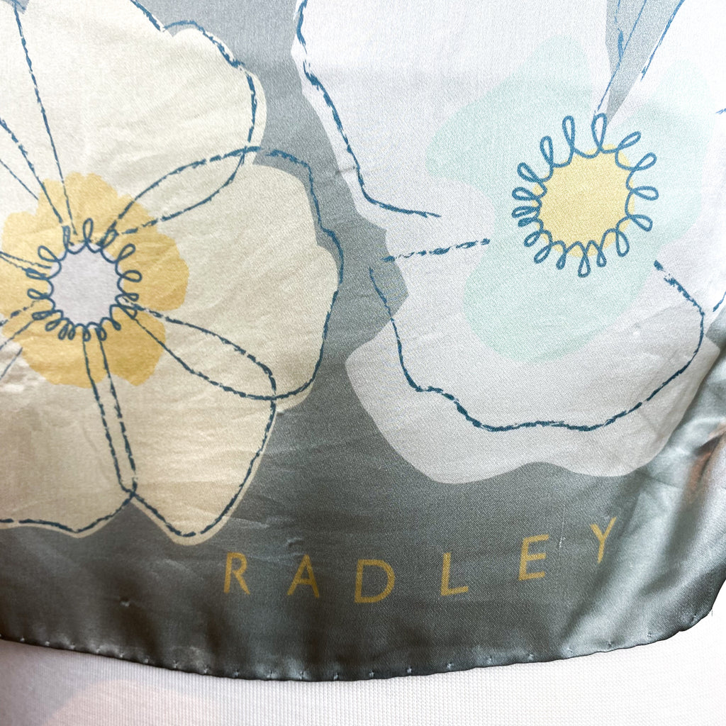 Radley Floral Satin Silk Scarf