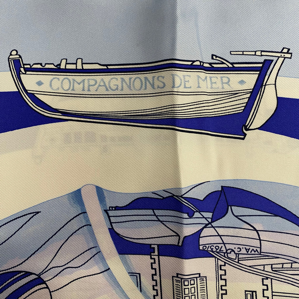 Hermès Compagnons De Mer Silk Scarf