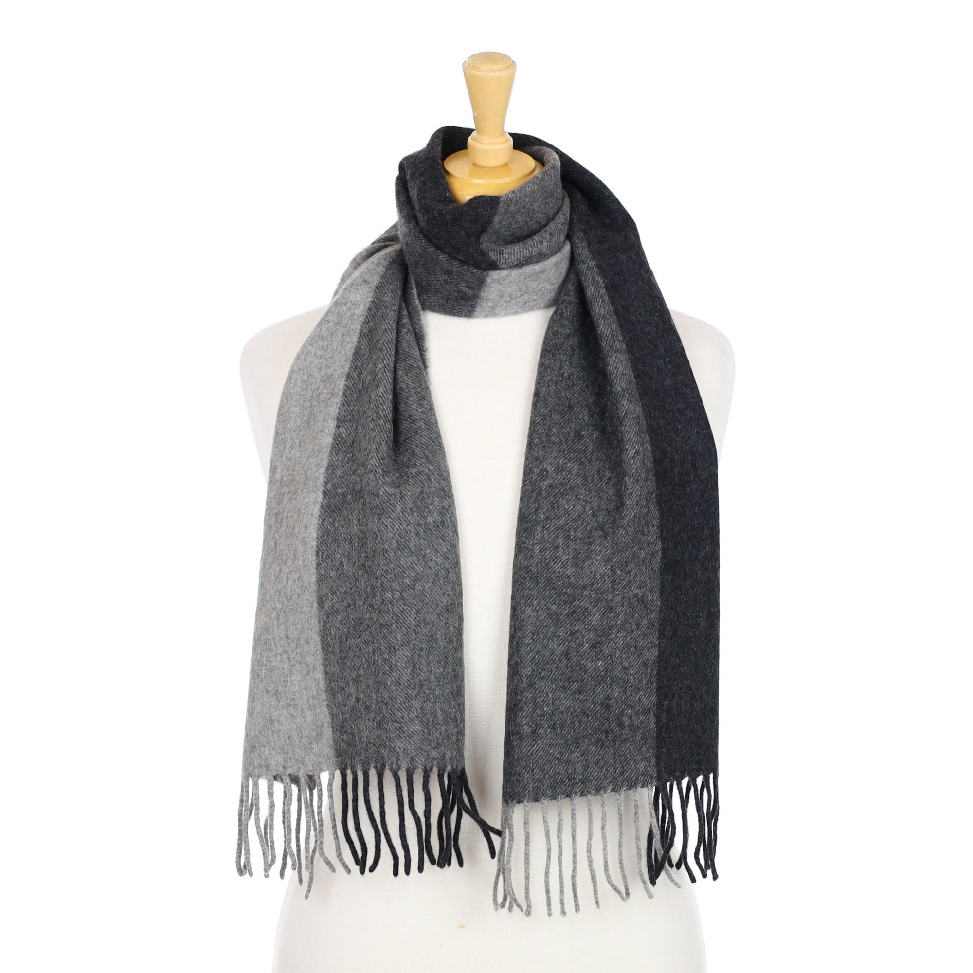 Four Tone Grey Woven Scarf