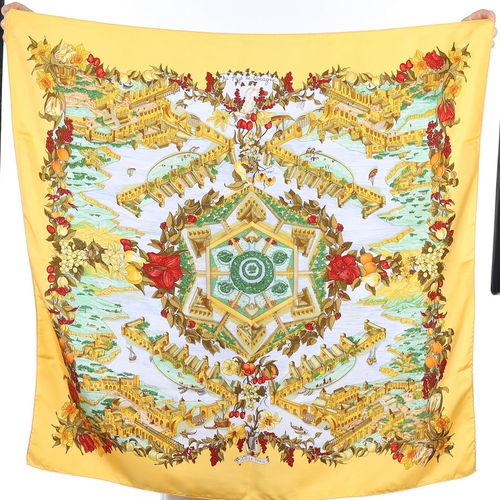 Hermès Au Pays de Cocagne Silk Scarf