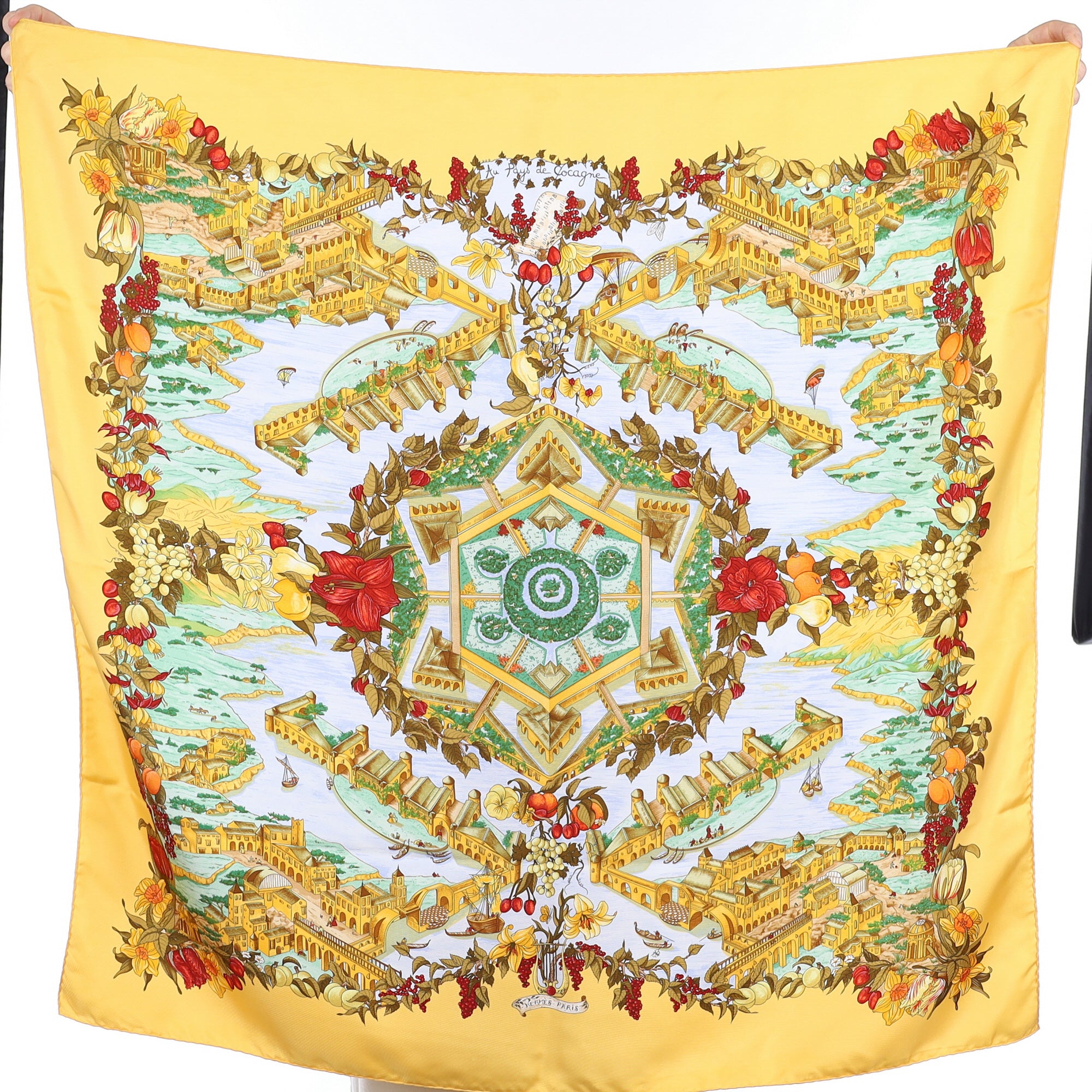 Hermès Au Pays de Cocagne Silk Scarf