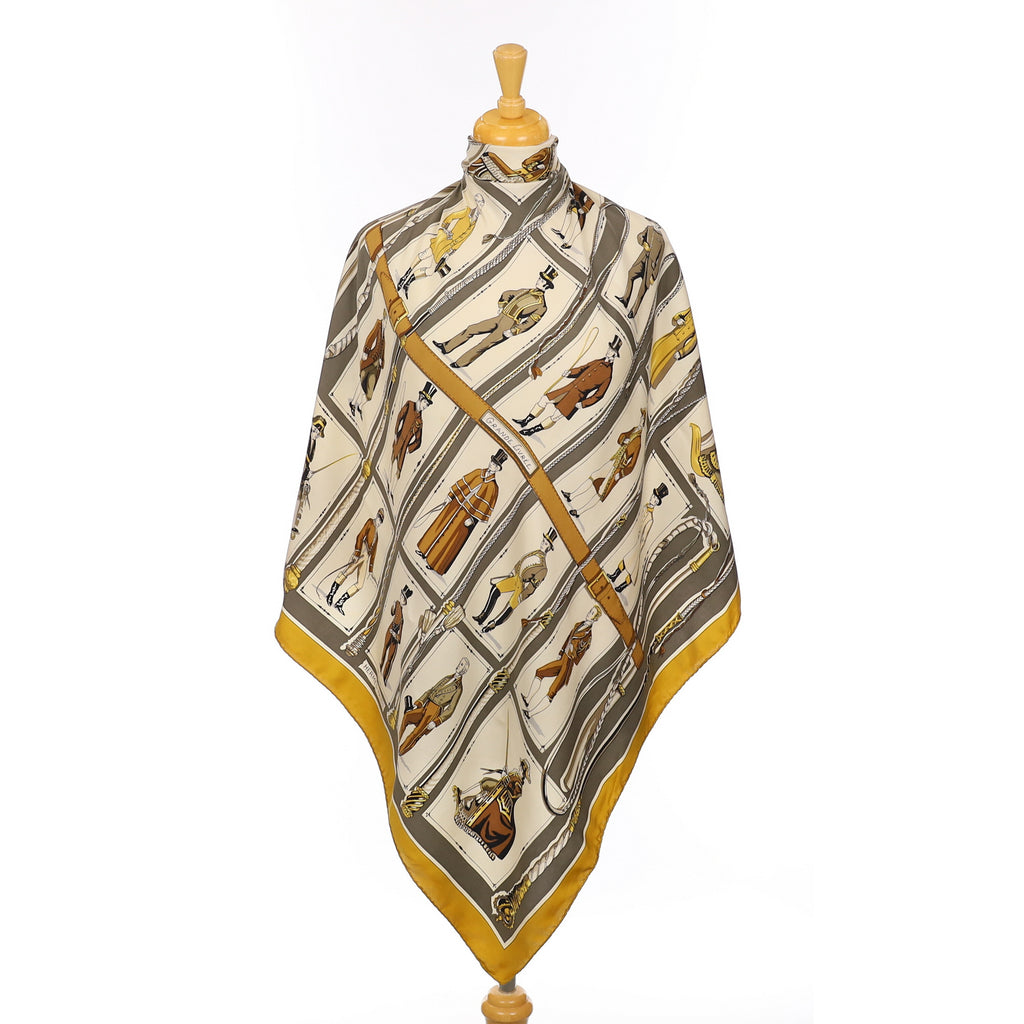 Hermès Grande Livrée Vintage Silk Scarf