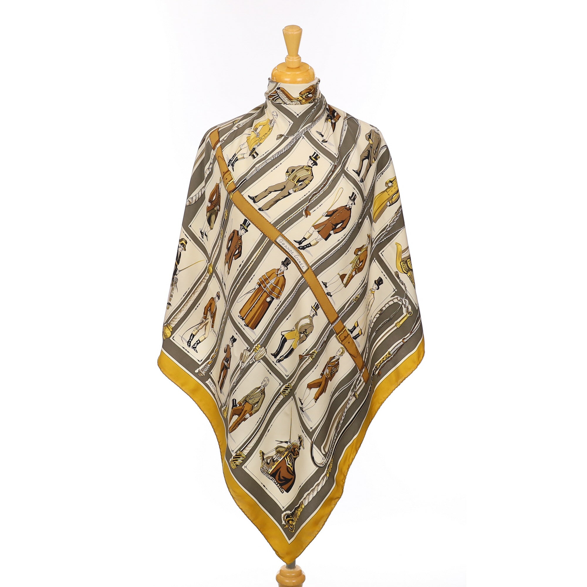 Hermès Grande Livrée Vintage Silk Scarf