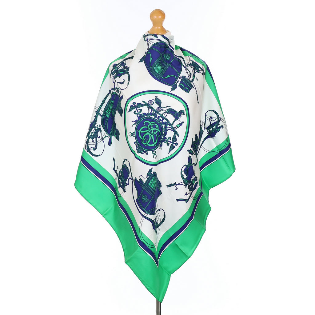 Pristine Hermès Ex Libris Silk Scarf