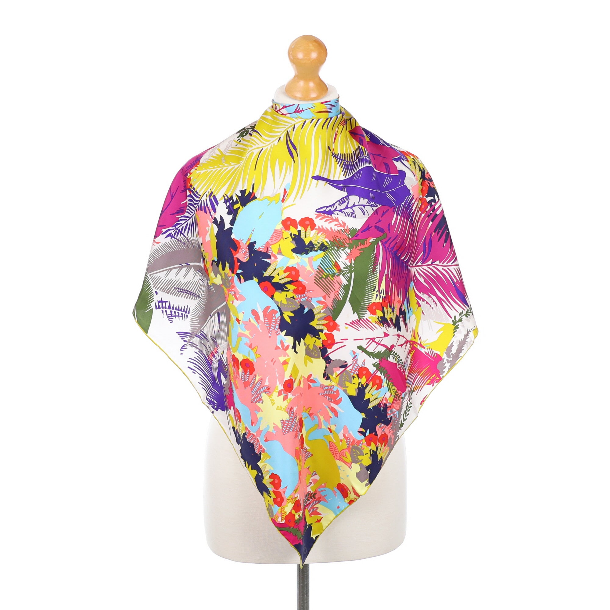 Brand New Kenzo Floral Designer Silk Scarf