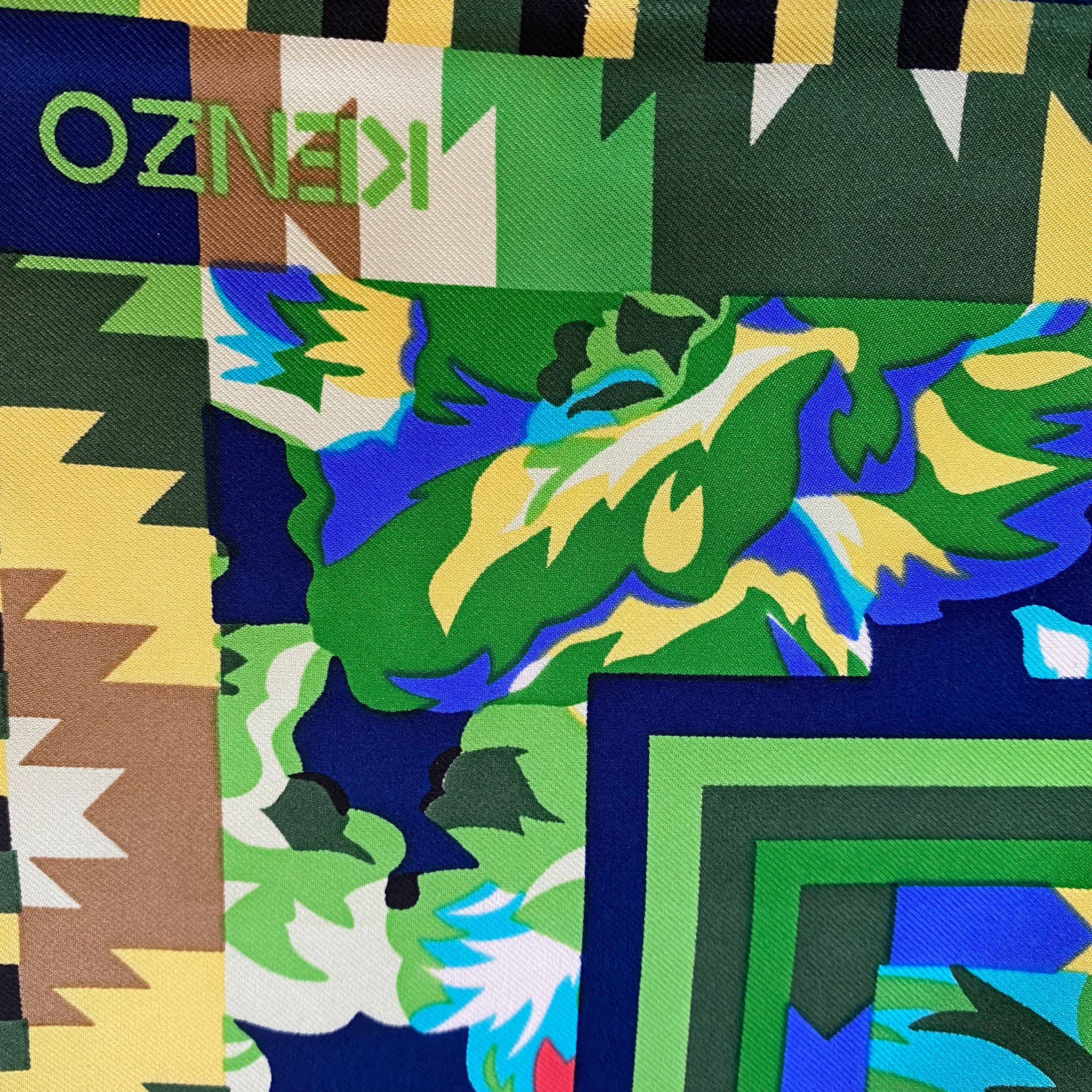 Immaculate Kenzo Designer Silk Scarf