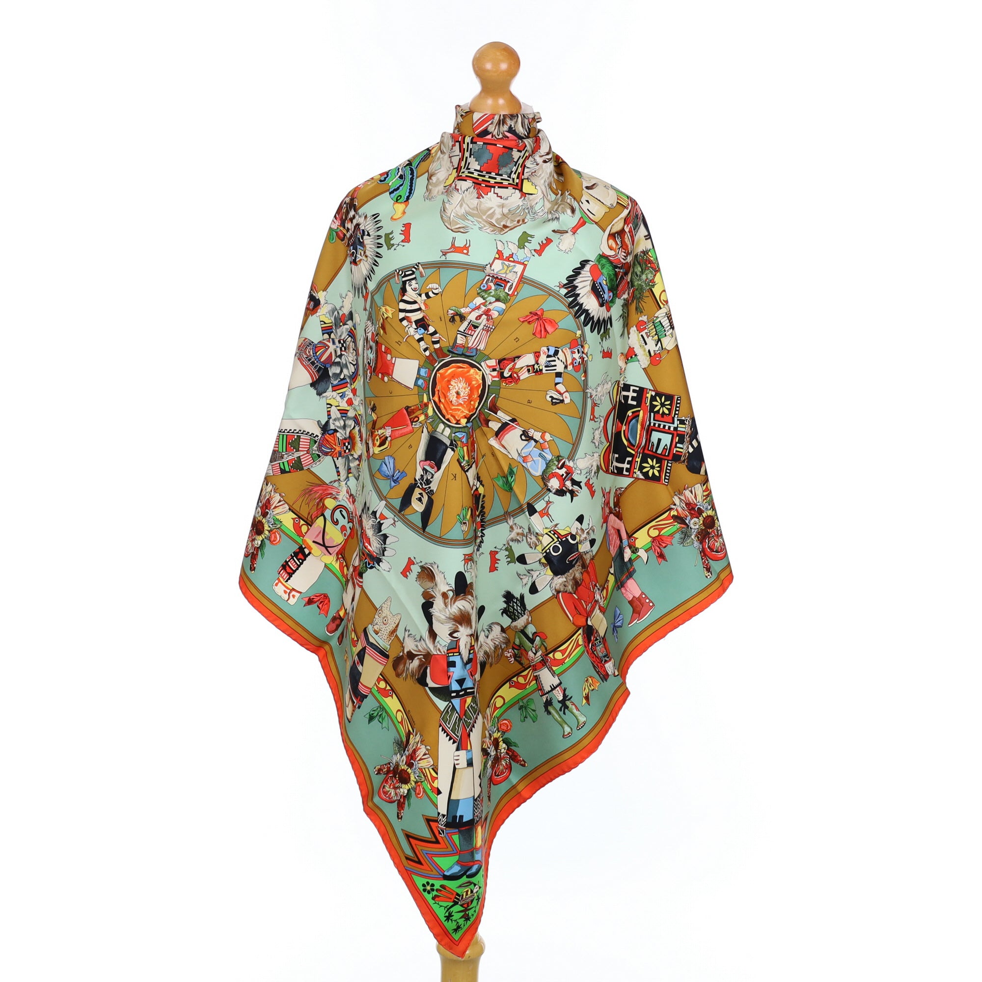 Hermès Kachinas Silk Scarf Rare