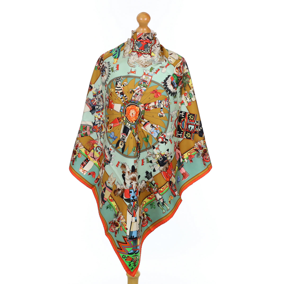 Hermès Kachinas Silk Scarf Rare