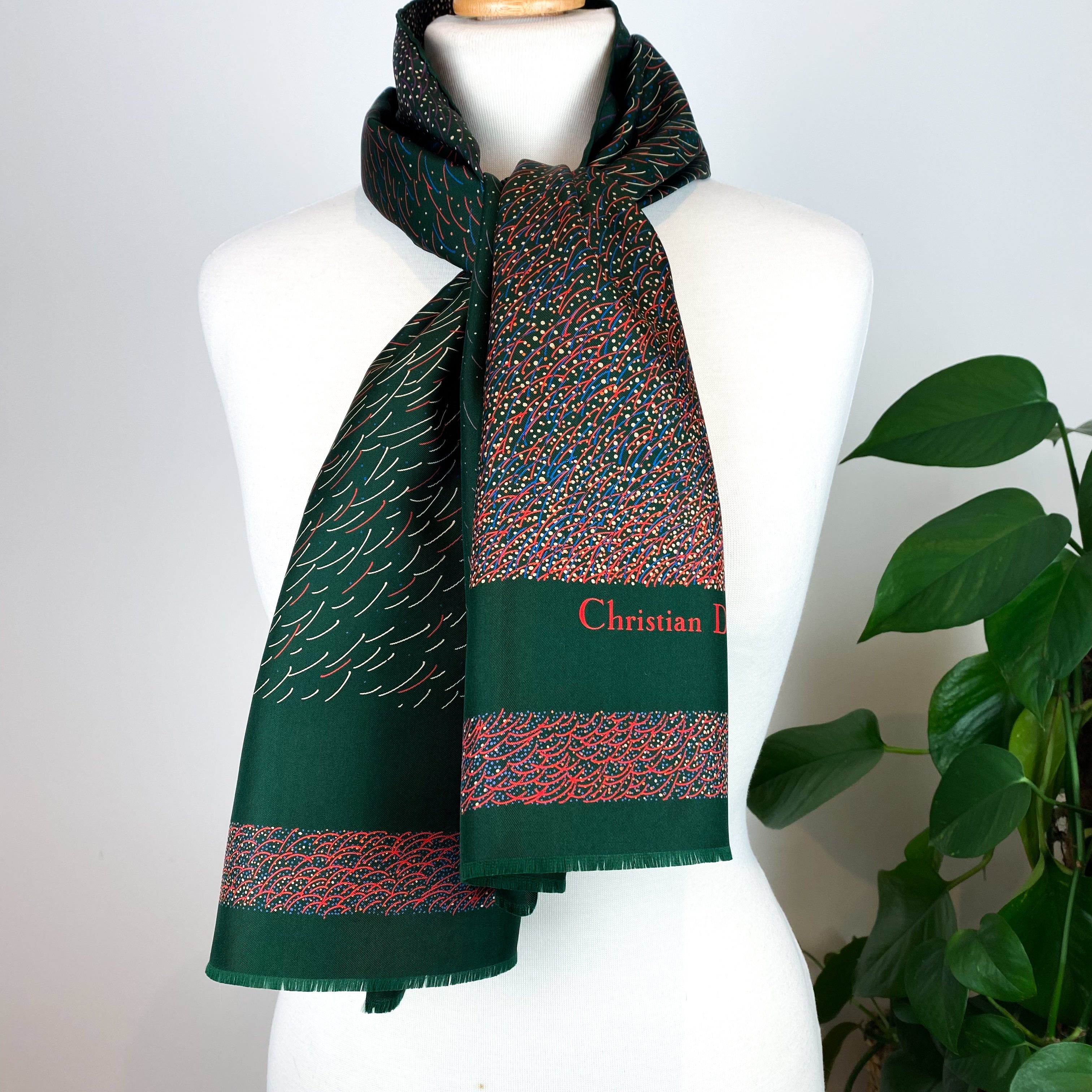 Christian Dior Designer Silk Scarf