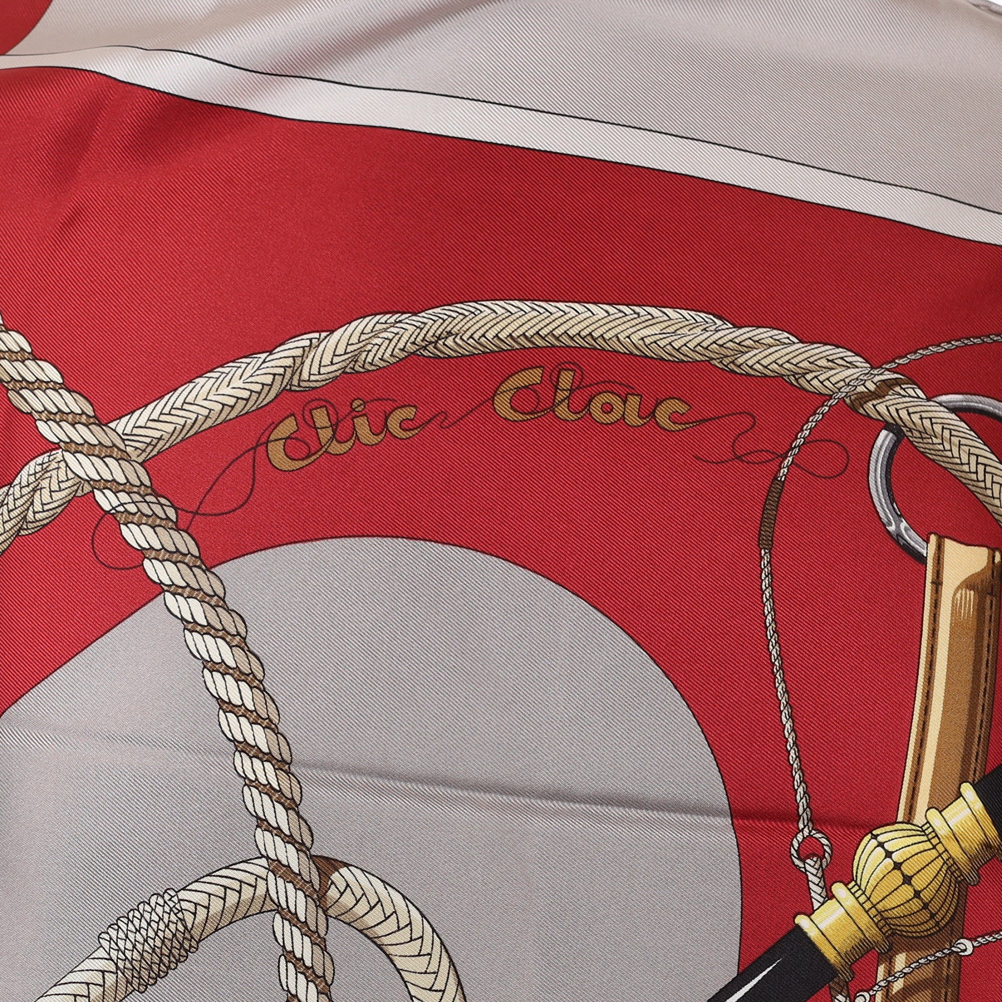 Hermès Clic Clouc Silk Scarf
