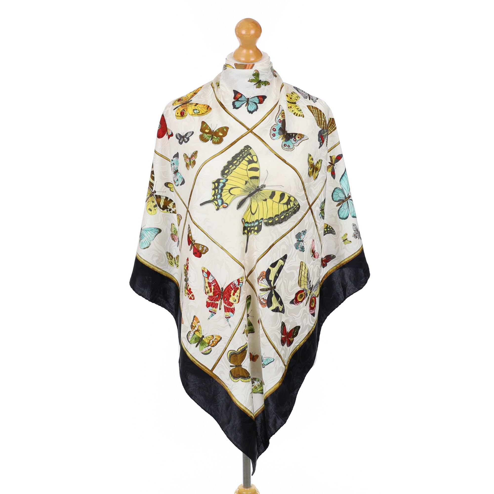 Italian Butterfly Vintage Silk Scarf