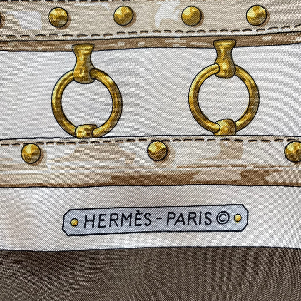 Hermès Aux Champs Silk Scarf