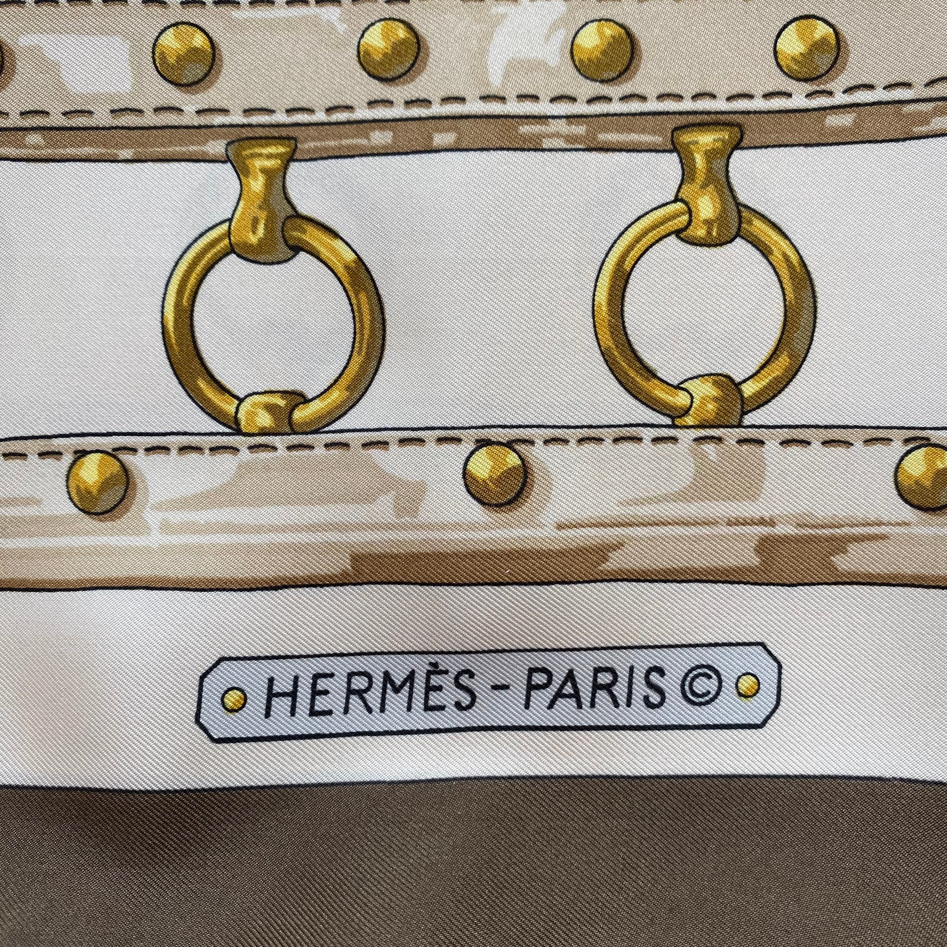 Hermès Aux Champs Silk Scarf