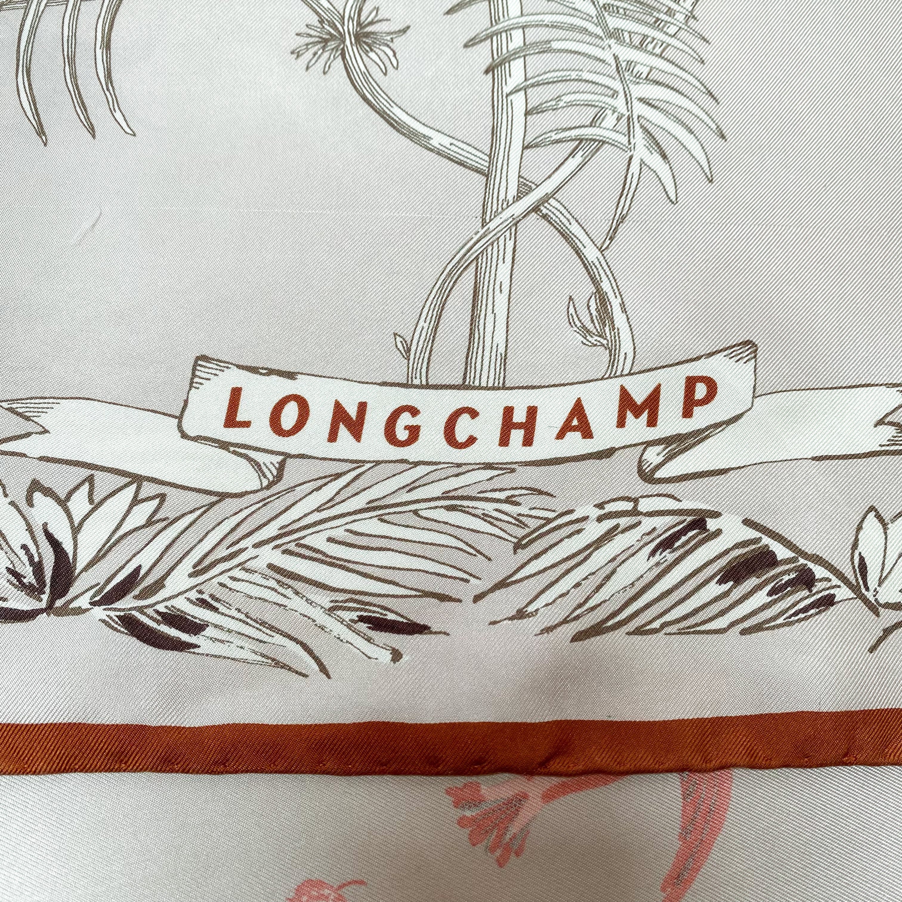 Pretty Bird Design Longchamp Silk Scarf