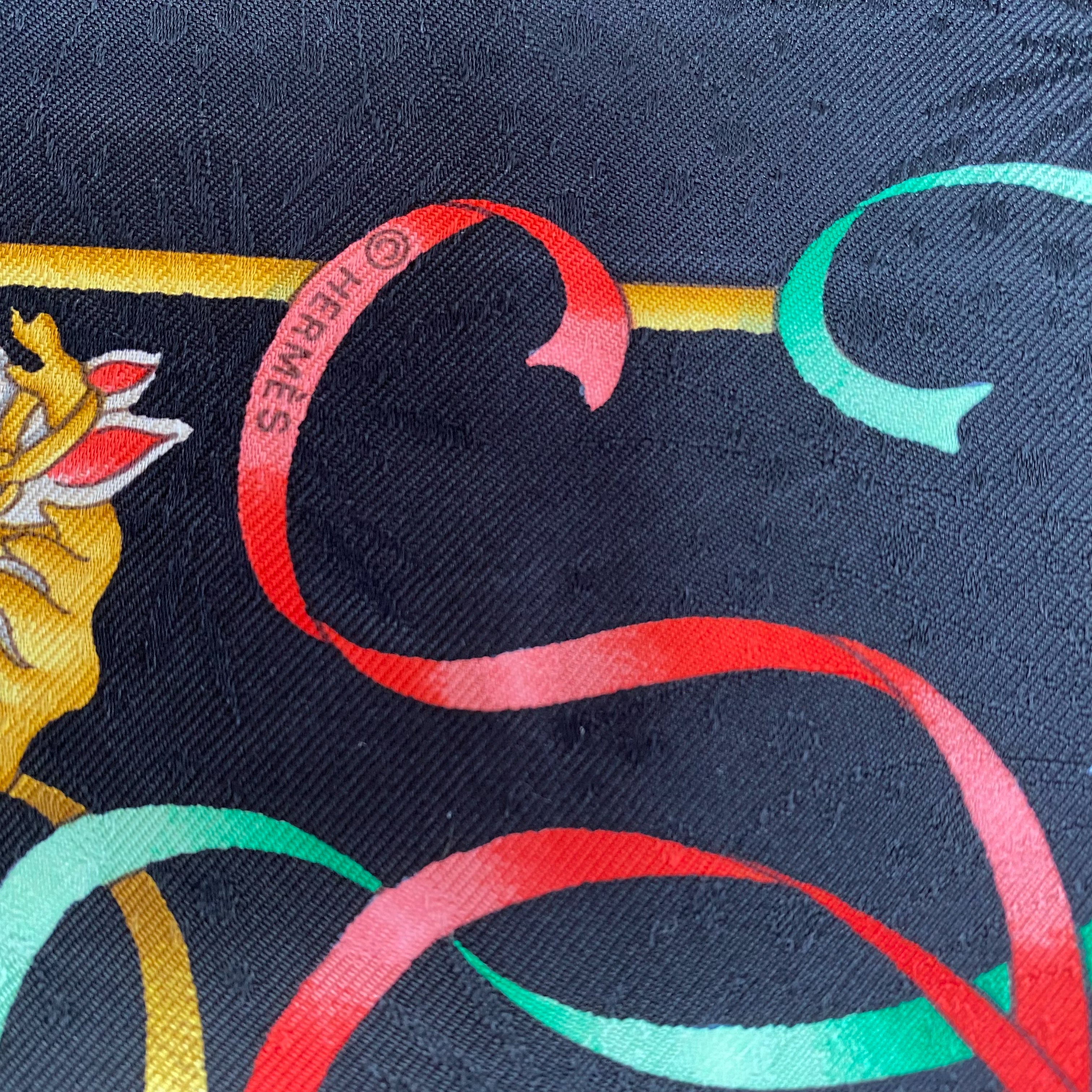 Boxed Hermes Luna Park Vintage Silk Scarf