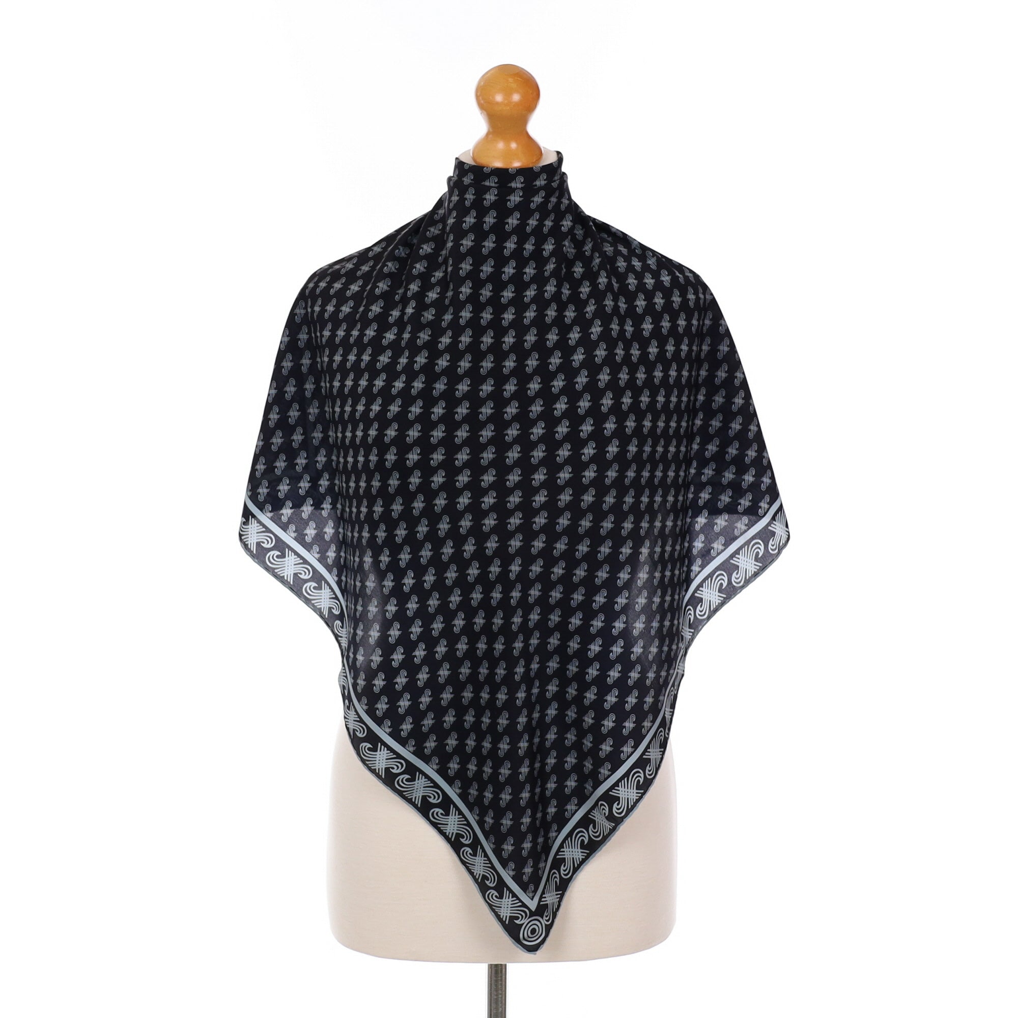 1970’s Jaeger Logo Silk Scarf