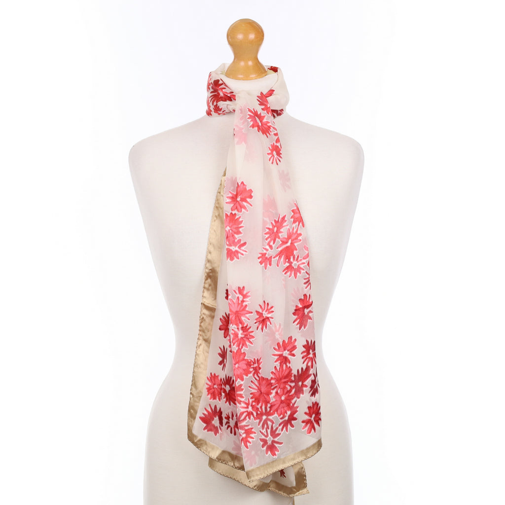 Brand New County Casuals Floral Vintage Scarf