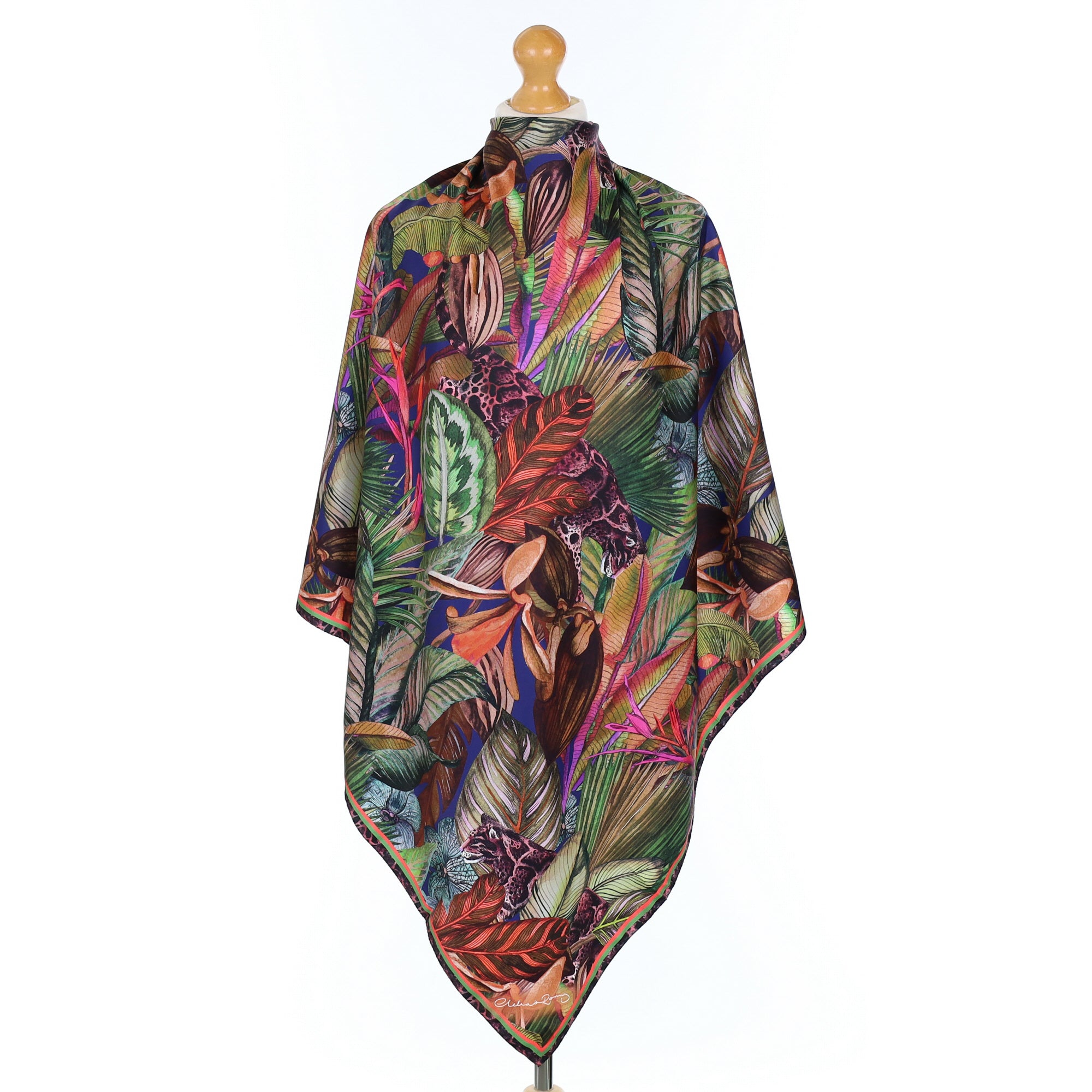 Immaculate Clelia & Romy Multicoloured Silk Scarf