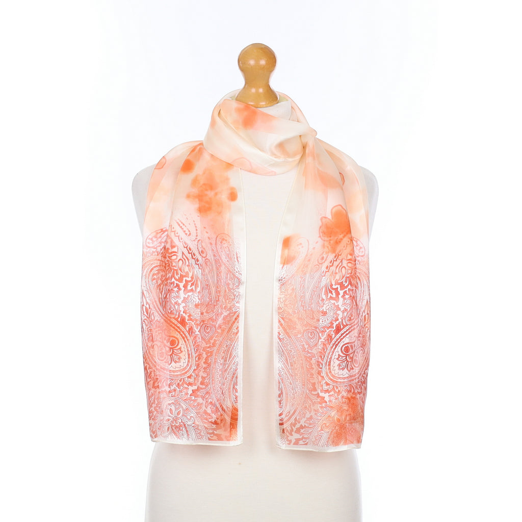 Brand New Jammers & Leufgen Ciral and Cream Silk Scarf