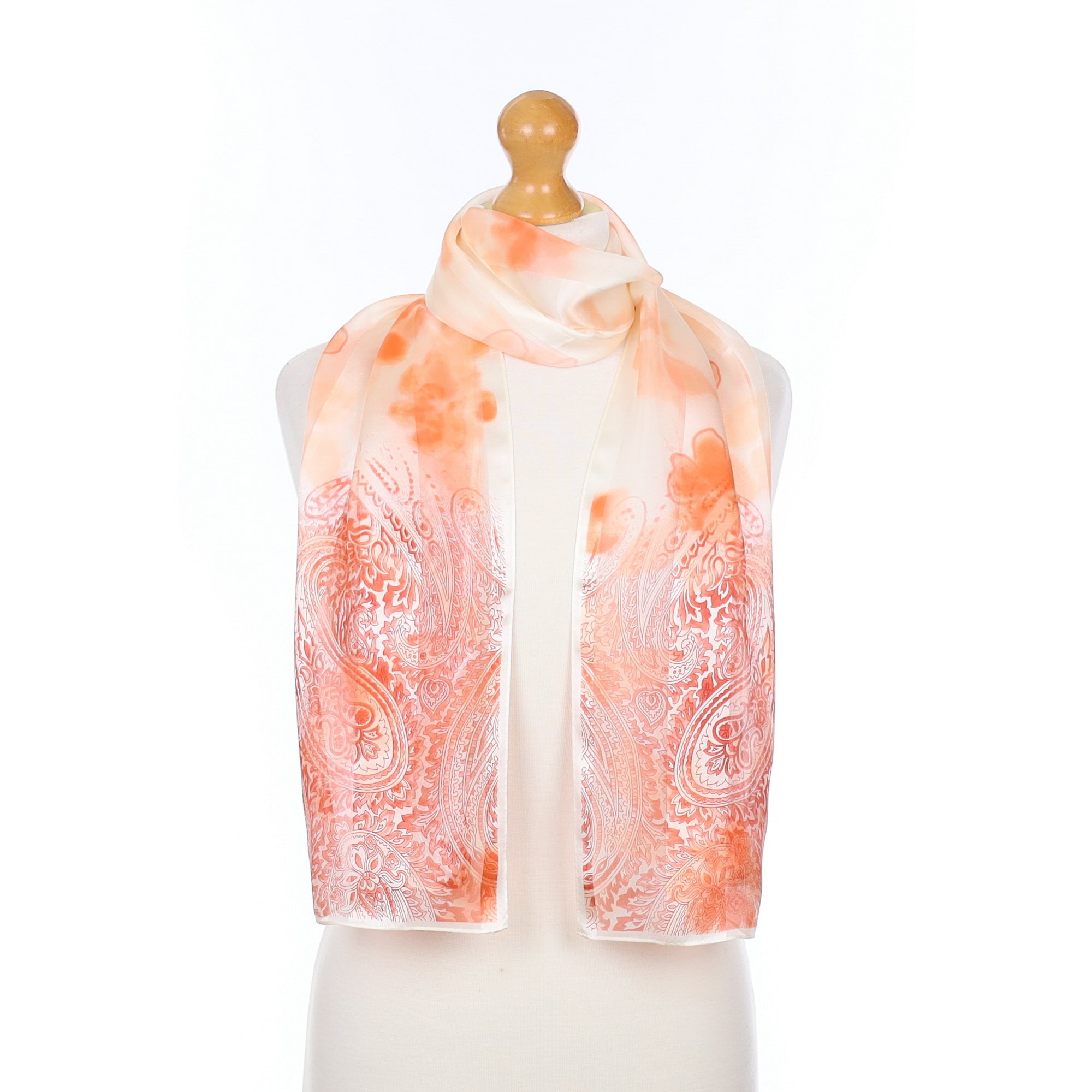 Brand New Jammers & Leufgen Ciral and Cream Silk Scarf