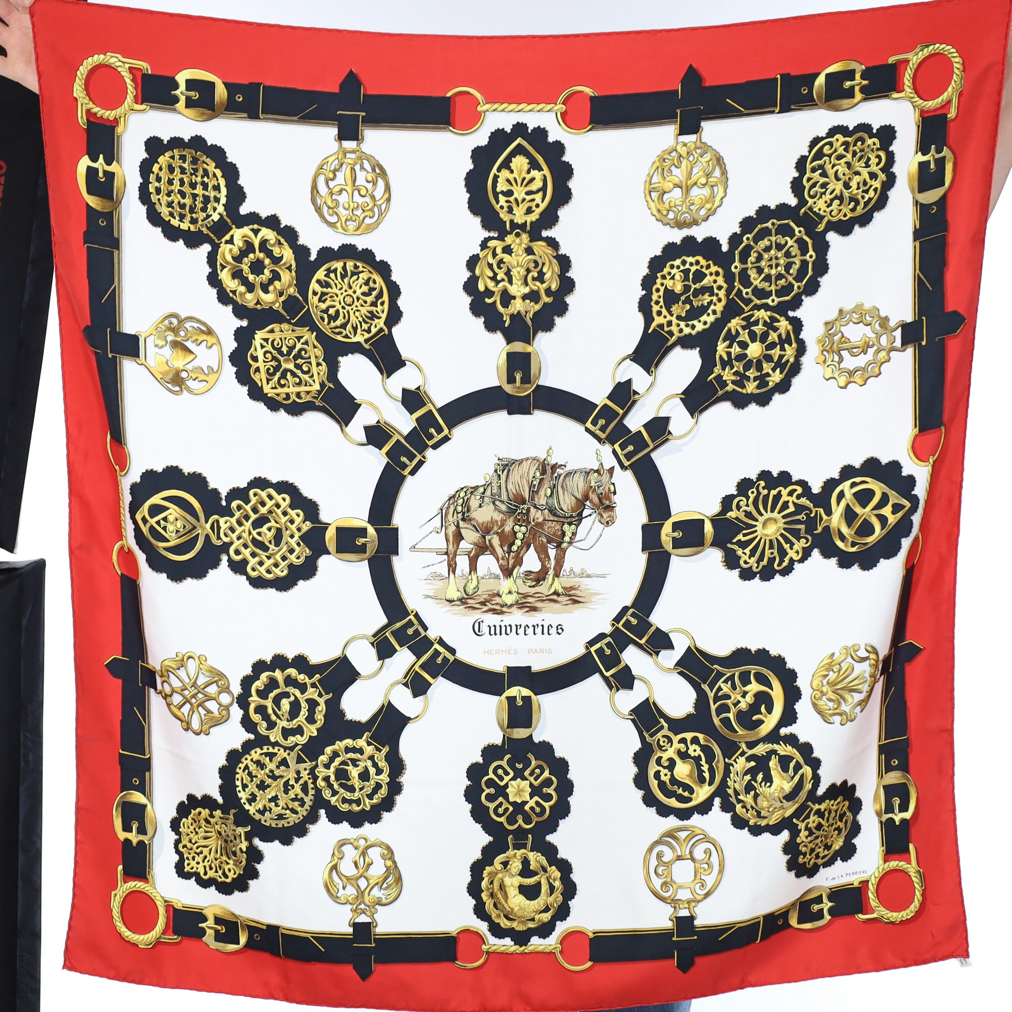 Hermès Cuivreries Silk Scarf