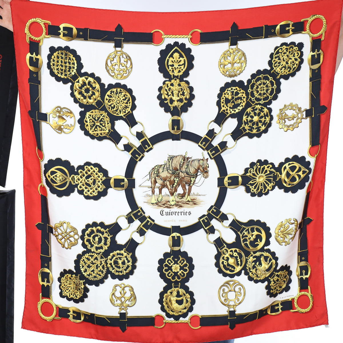 Hermès Cuivreries Silk Scarf