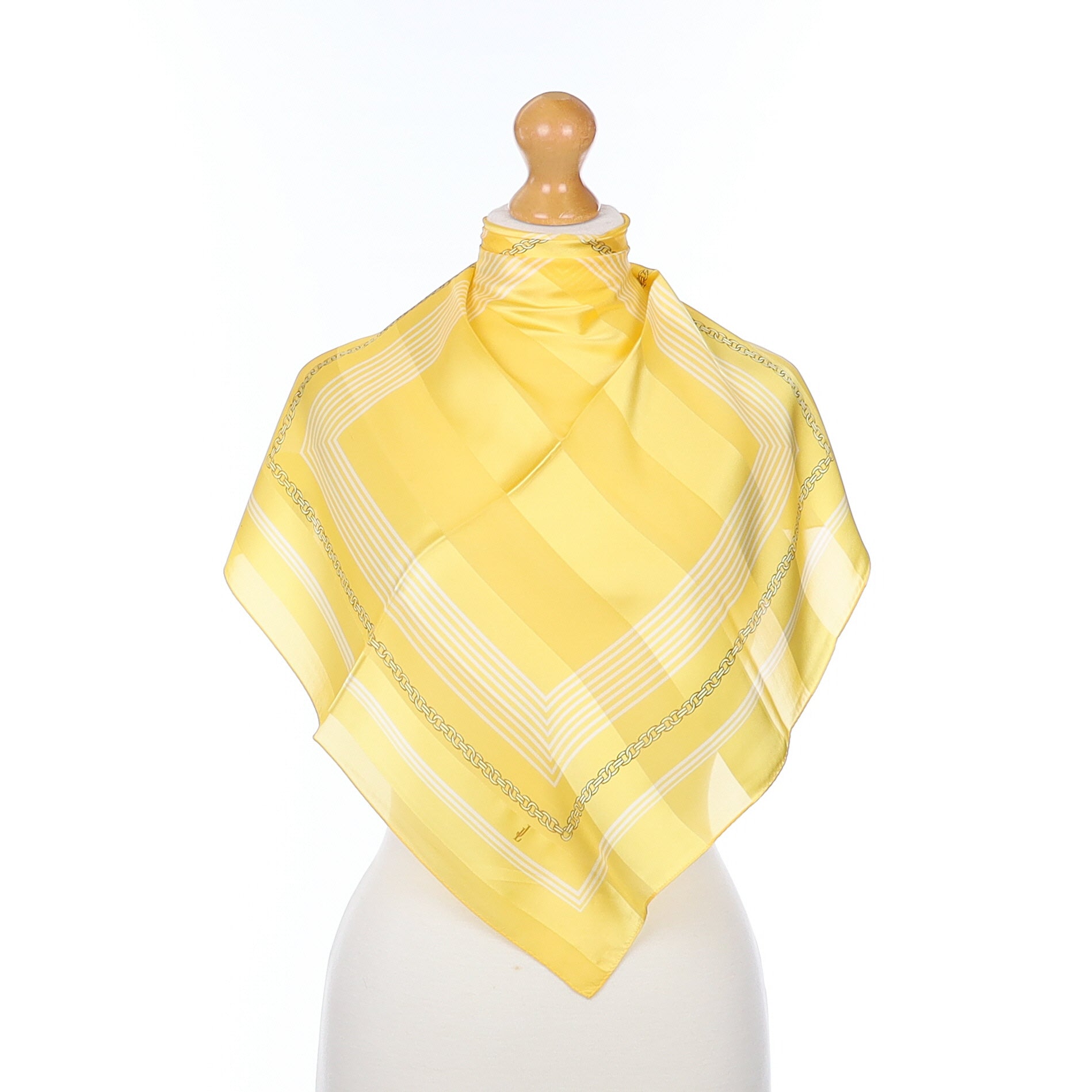 Brand New Jammers & Leufgen Marigold Yellow Silk Scarf