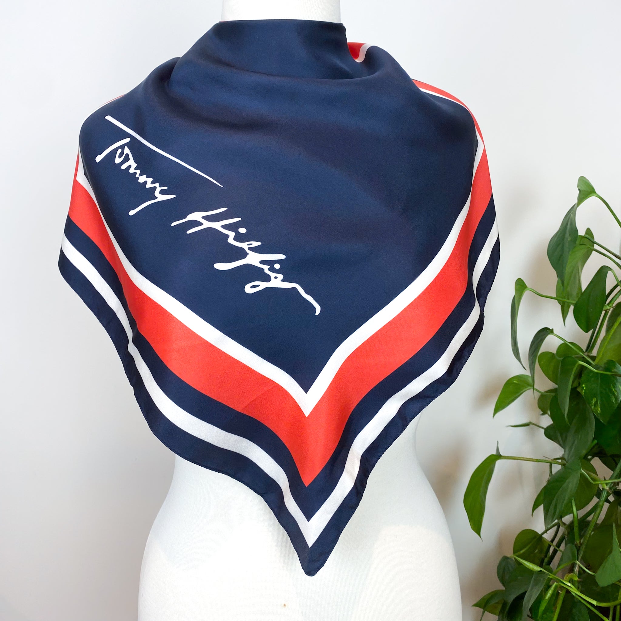 Tommy Hilfiger Designer Silk Scarf