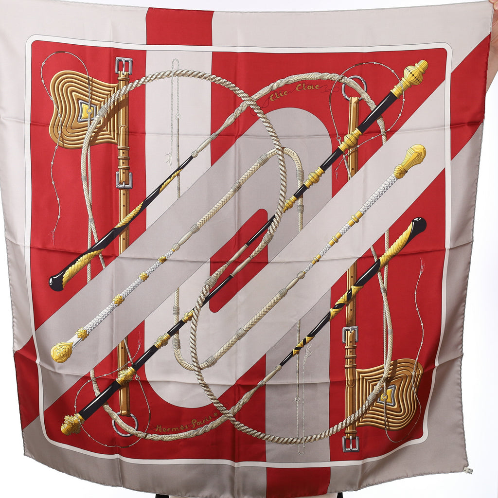 Hermès Clic Clouc Silk Scarf