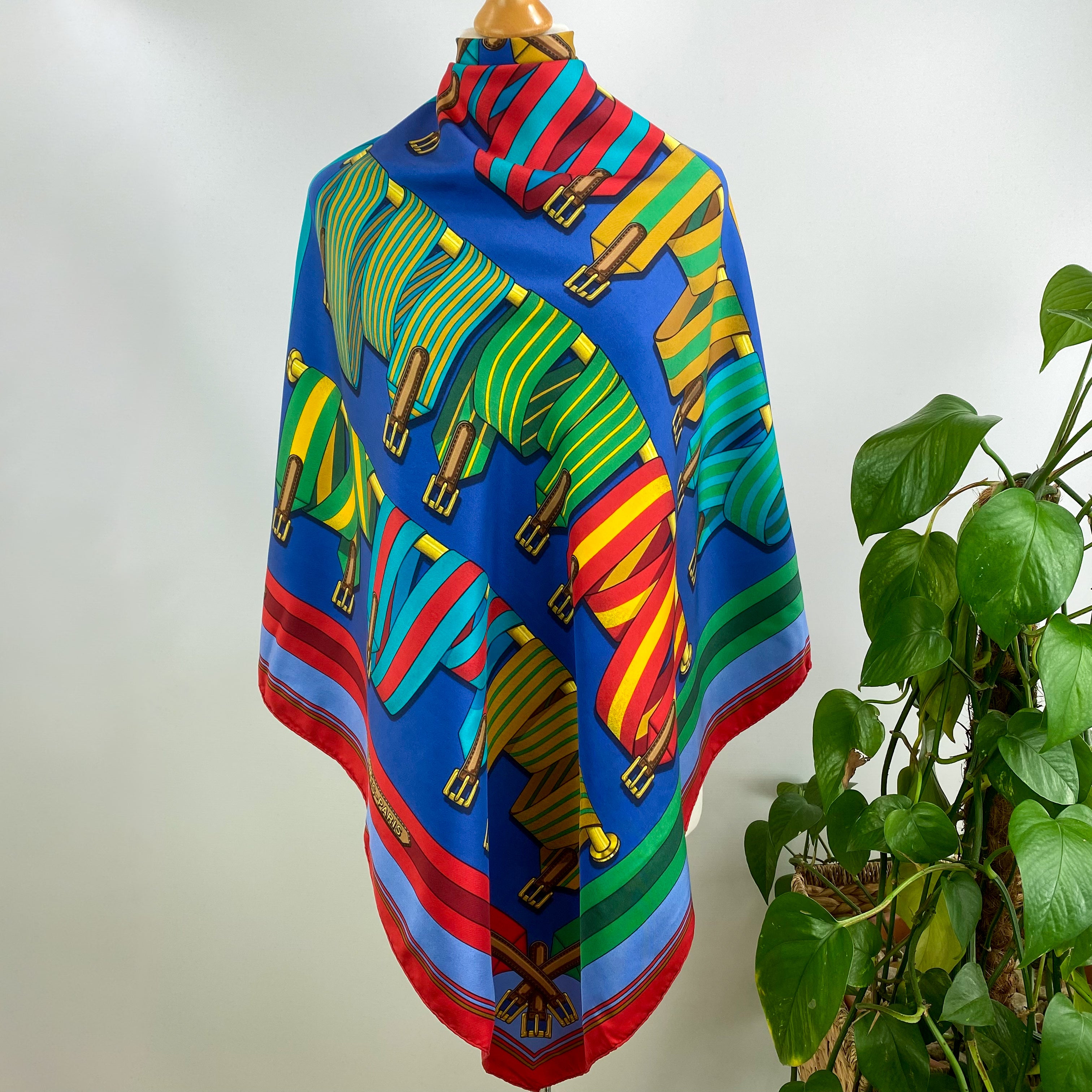 Hermès Sangles Designer Silk Scarf