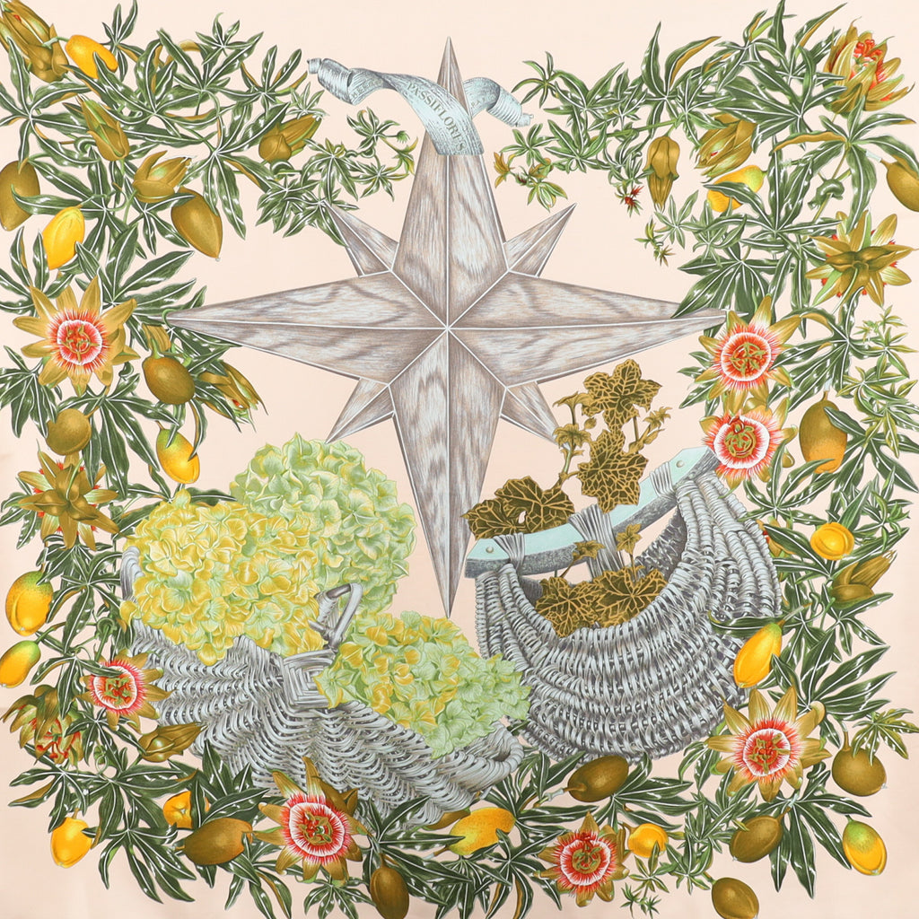 Hermès Passiflores Silk Scarf