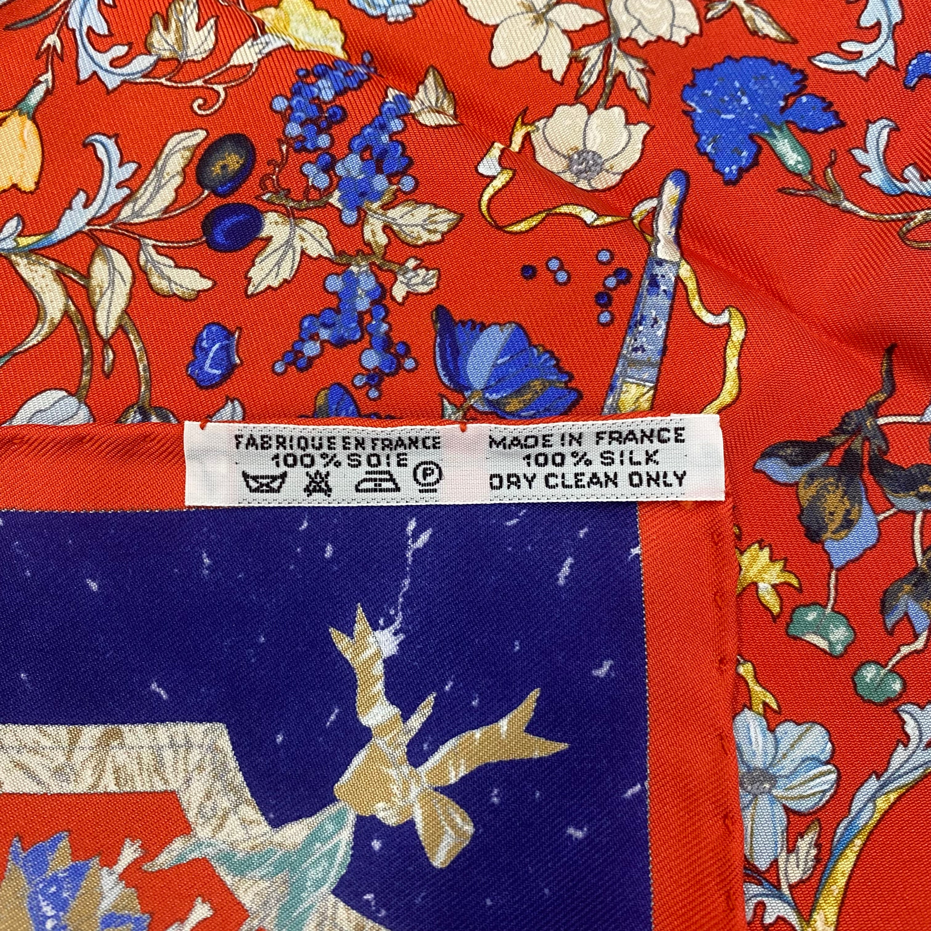 Brand New Boxed Hermès Pierres D’orient et D’Occident Nano Silk Scarf