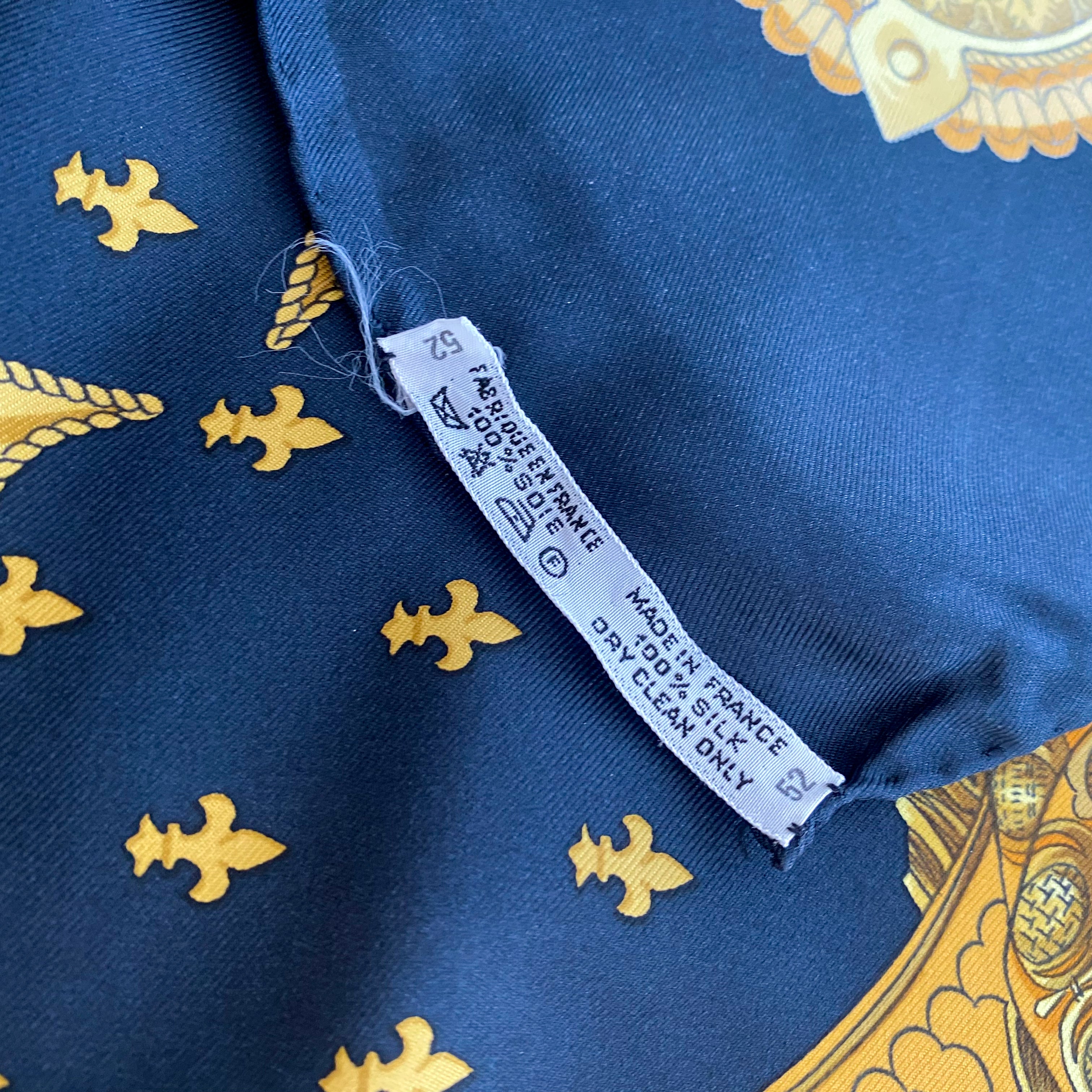 Hermès Selles a House 1967 Silk Scarf