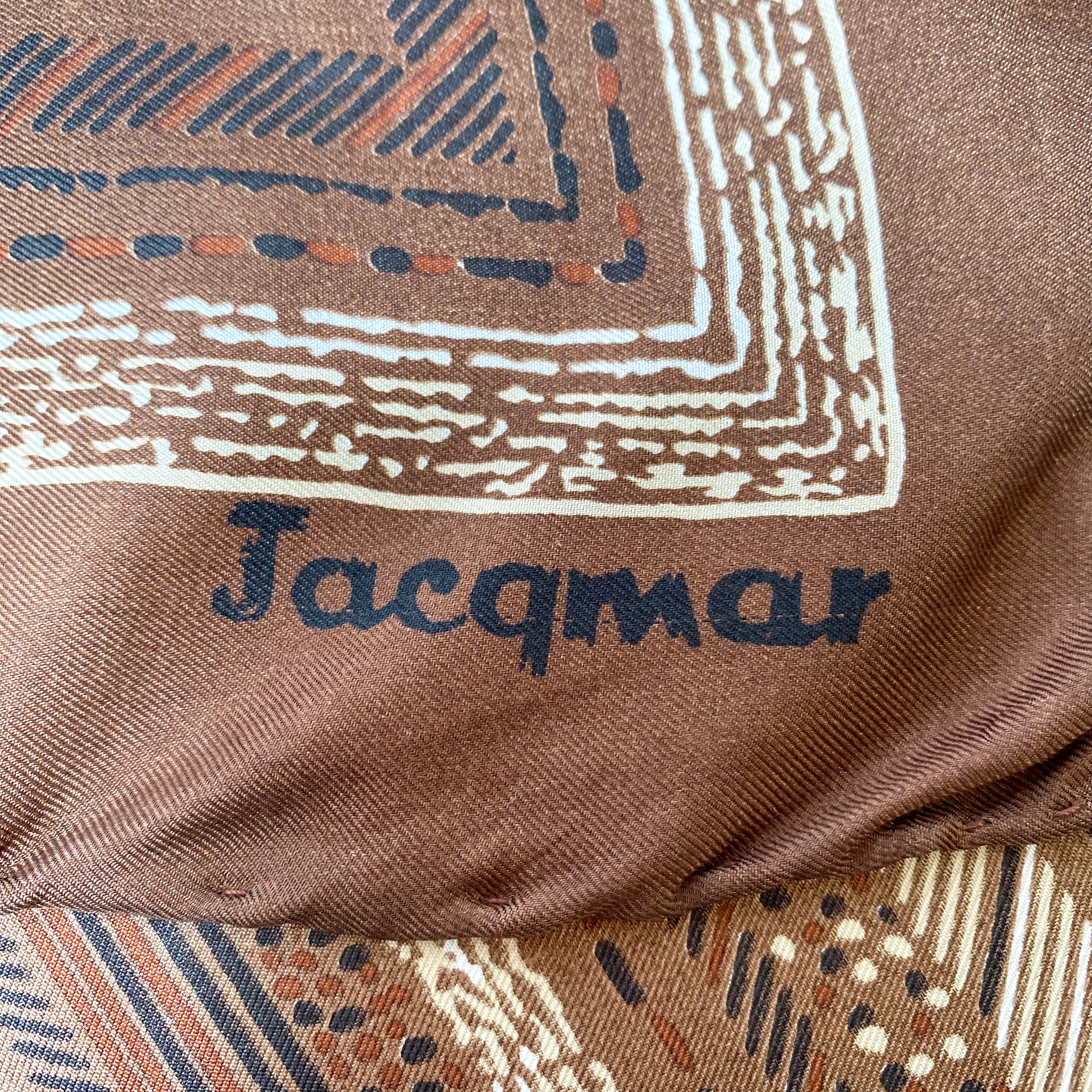 1969s Jacqmar Vintage Silk Scarf