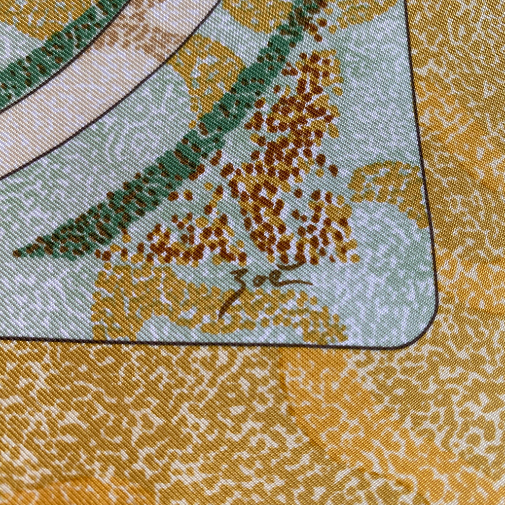 Hermès Alfred de Dreux Peintre du Cheval Silk Scarf