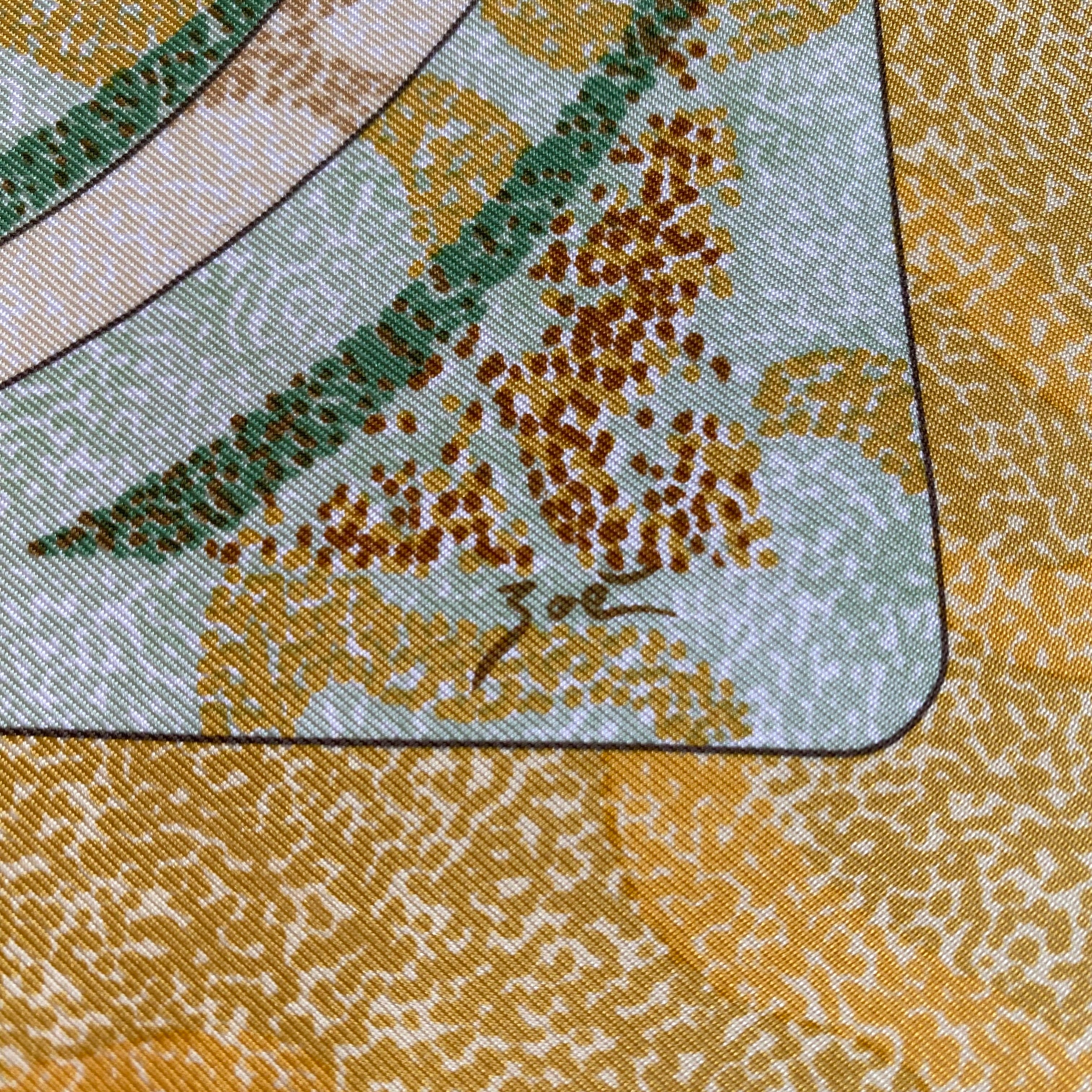 Hermès Alfred de Dreux Peintre du Cheval Silk Scarf