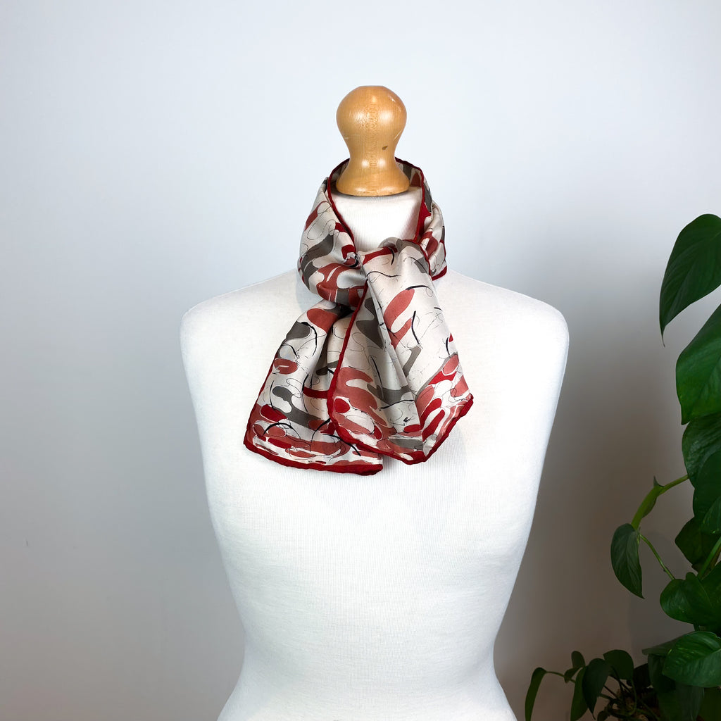 1970s Richard Allan Vintage Silk Scarf