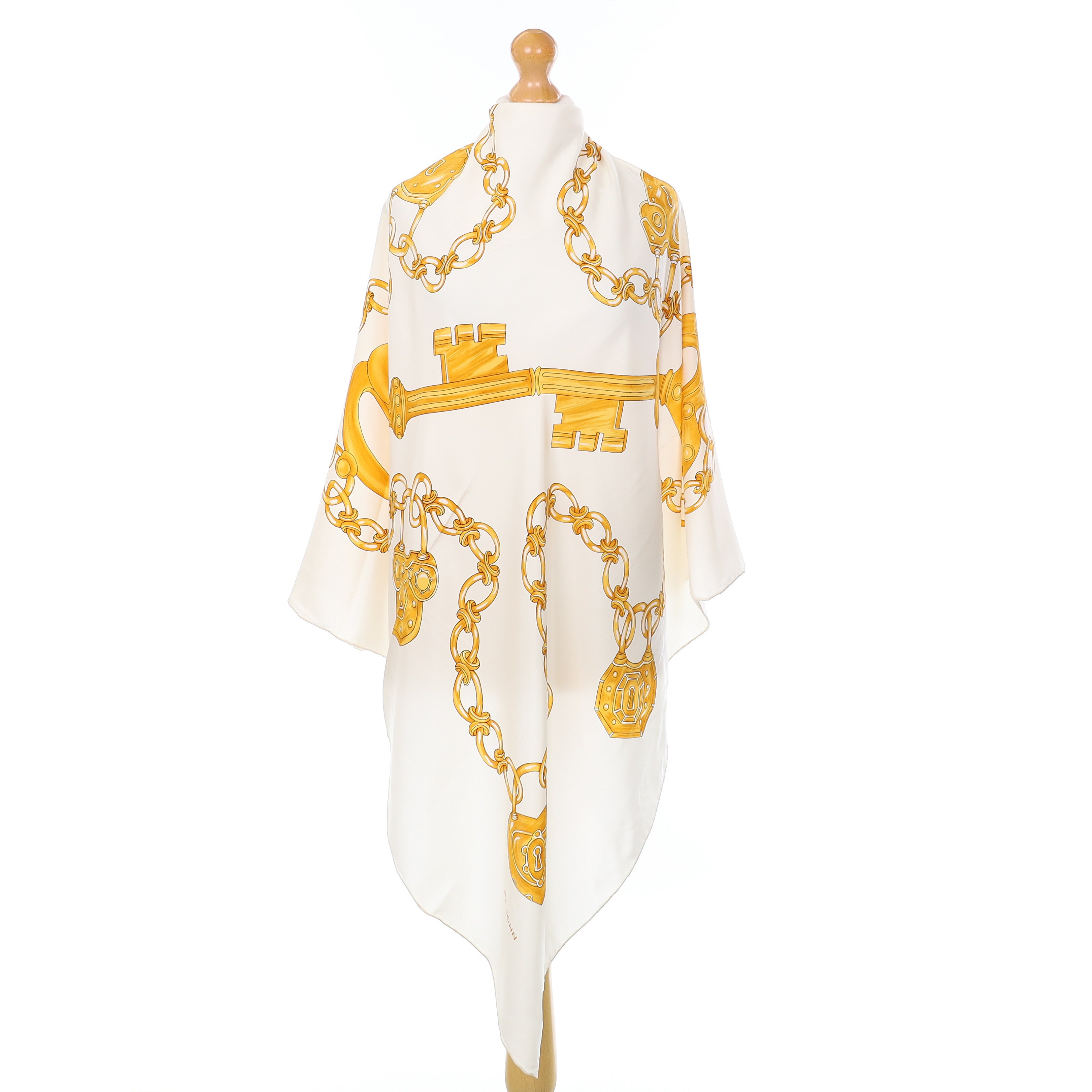 St. John Gold Key Silk Scarf