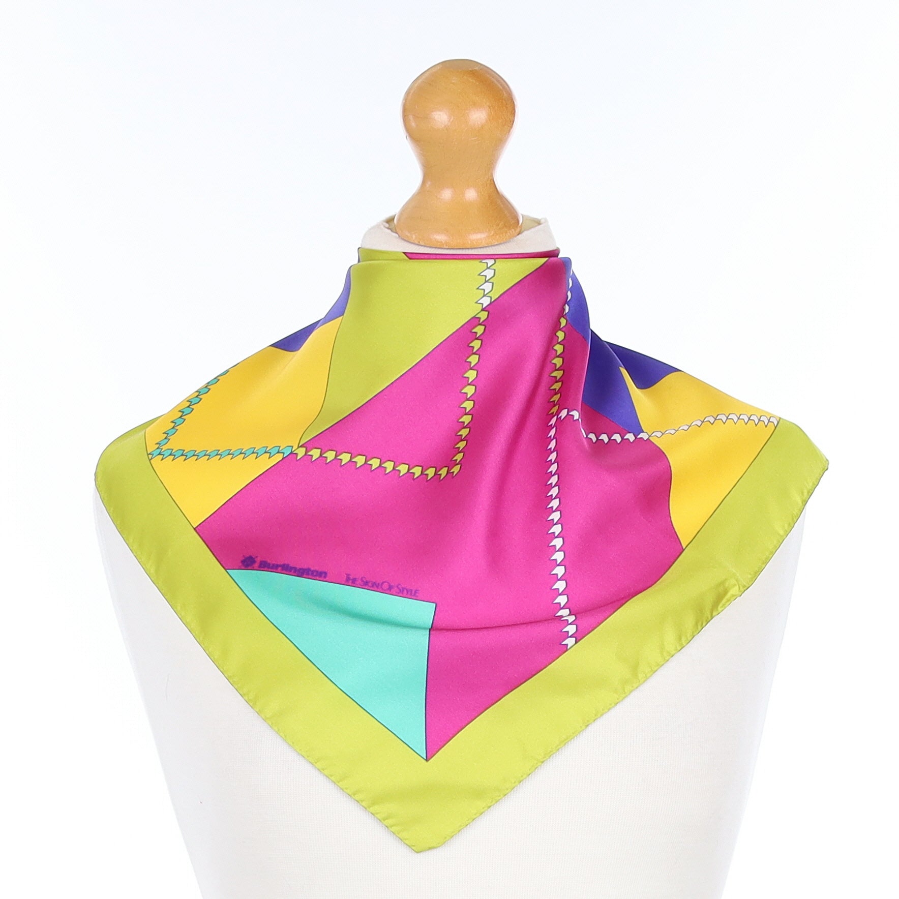Burlington Multicoloured Abstract Silk Scarf