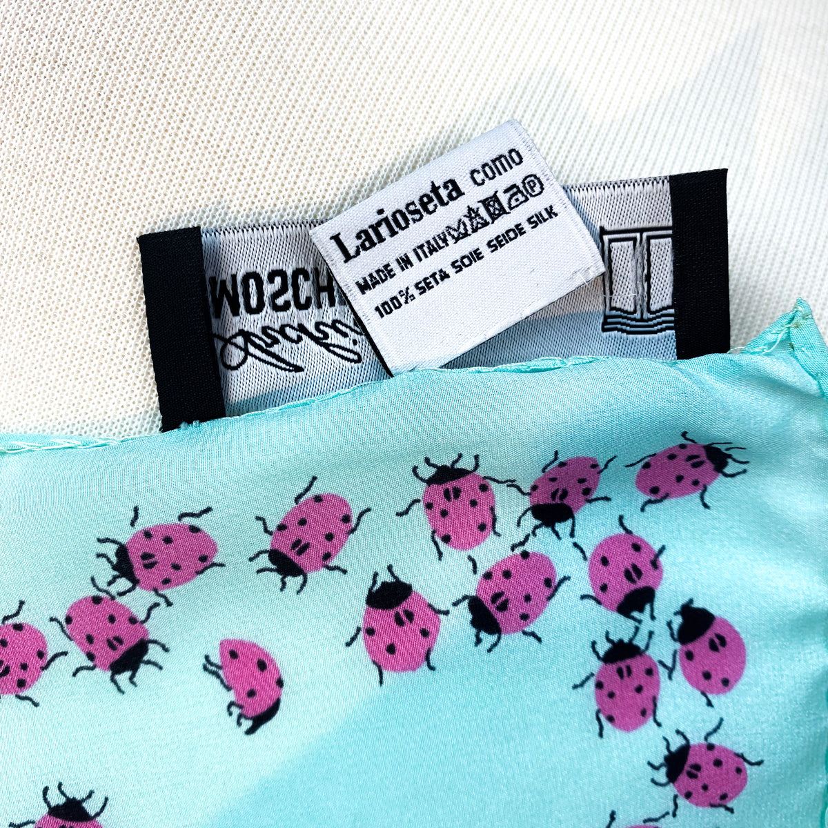Ladybug Moschino Silk Scarf