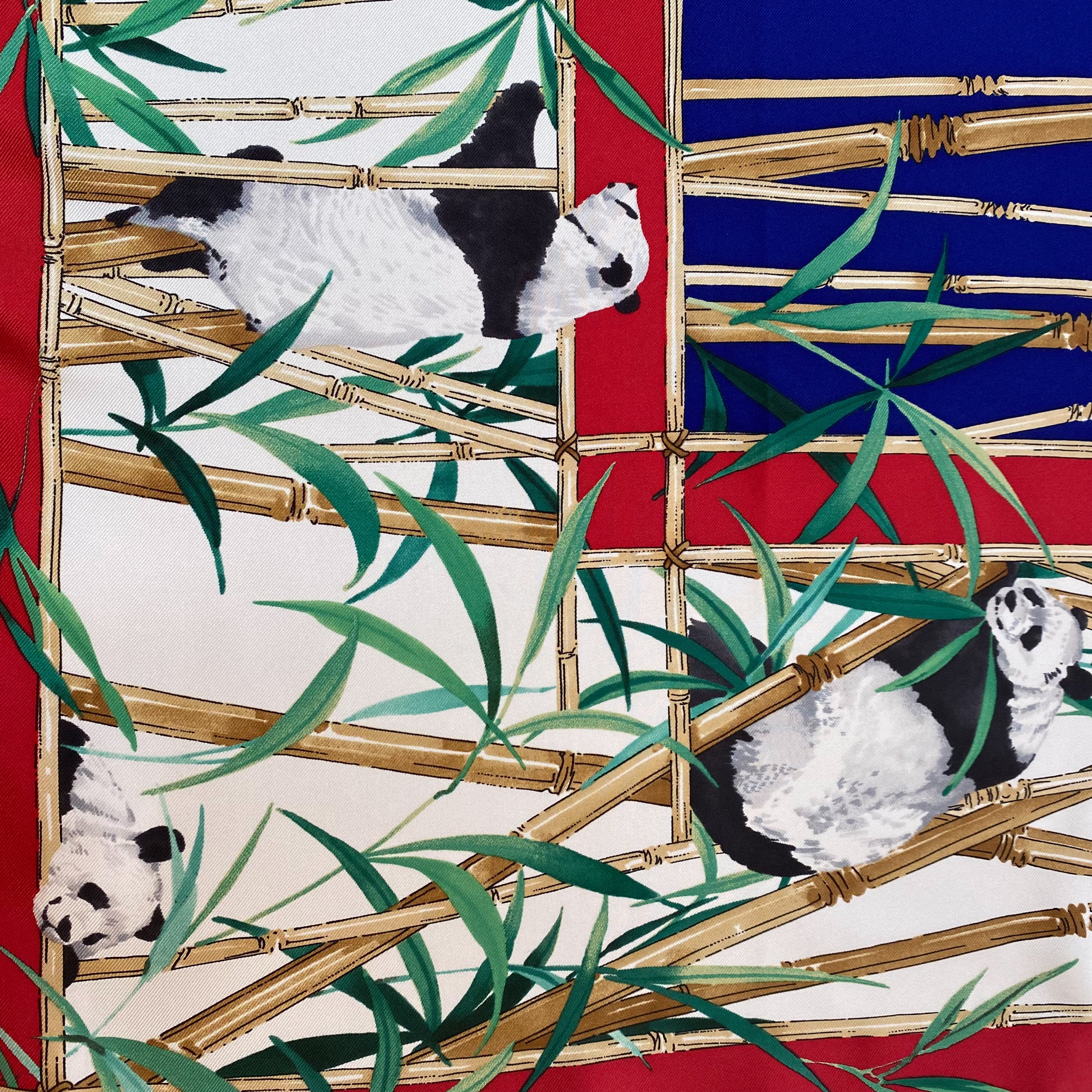 Chopard Designer Panda Silk Scarf