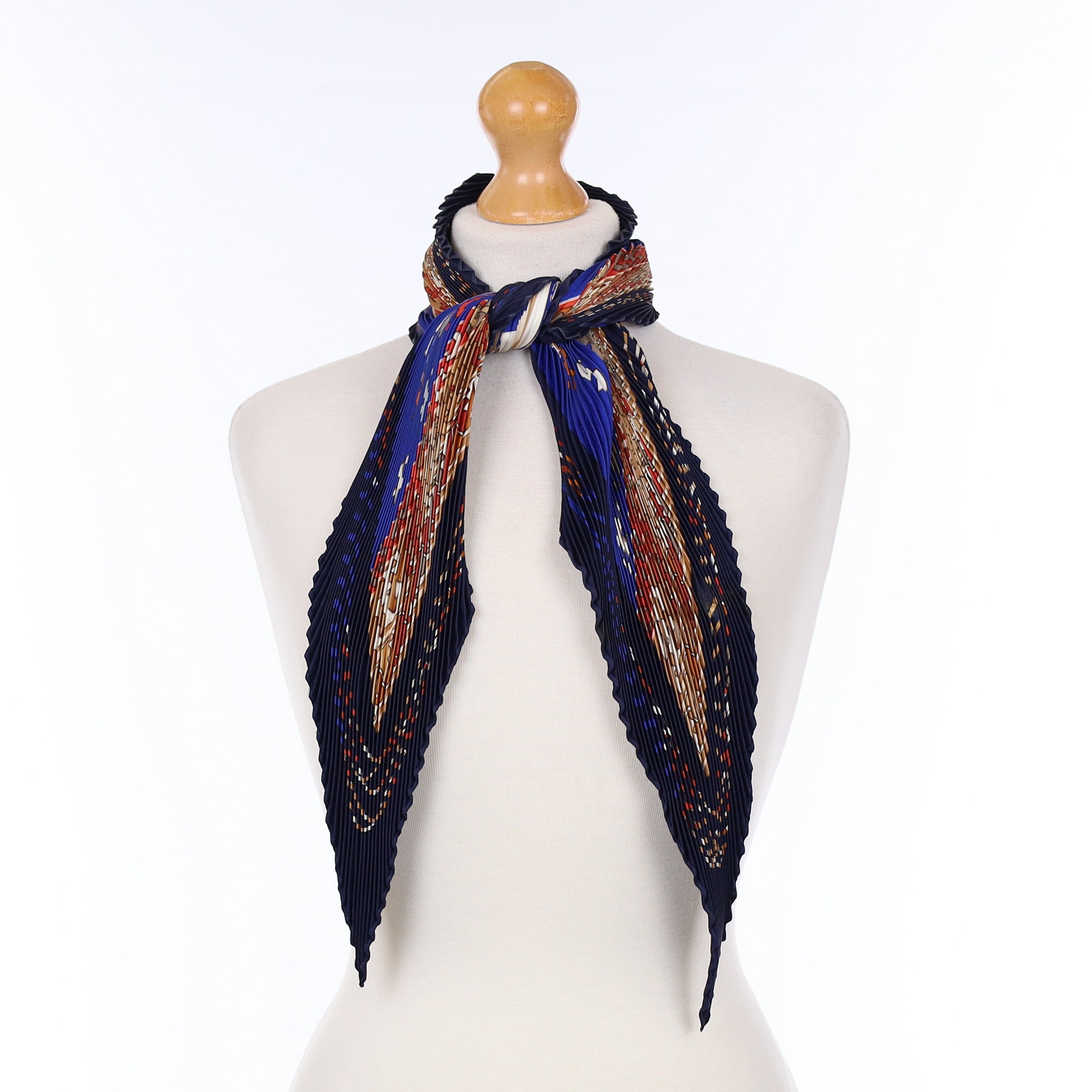 Hermès Kilim Plisse Silk Scarf