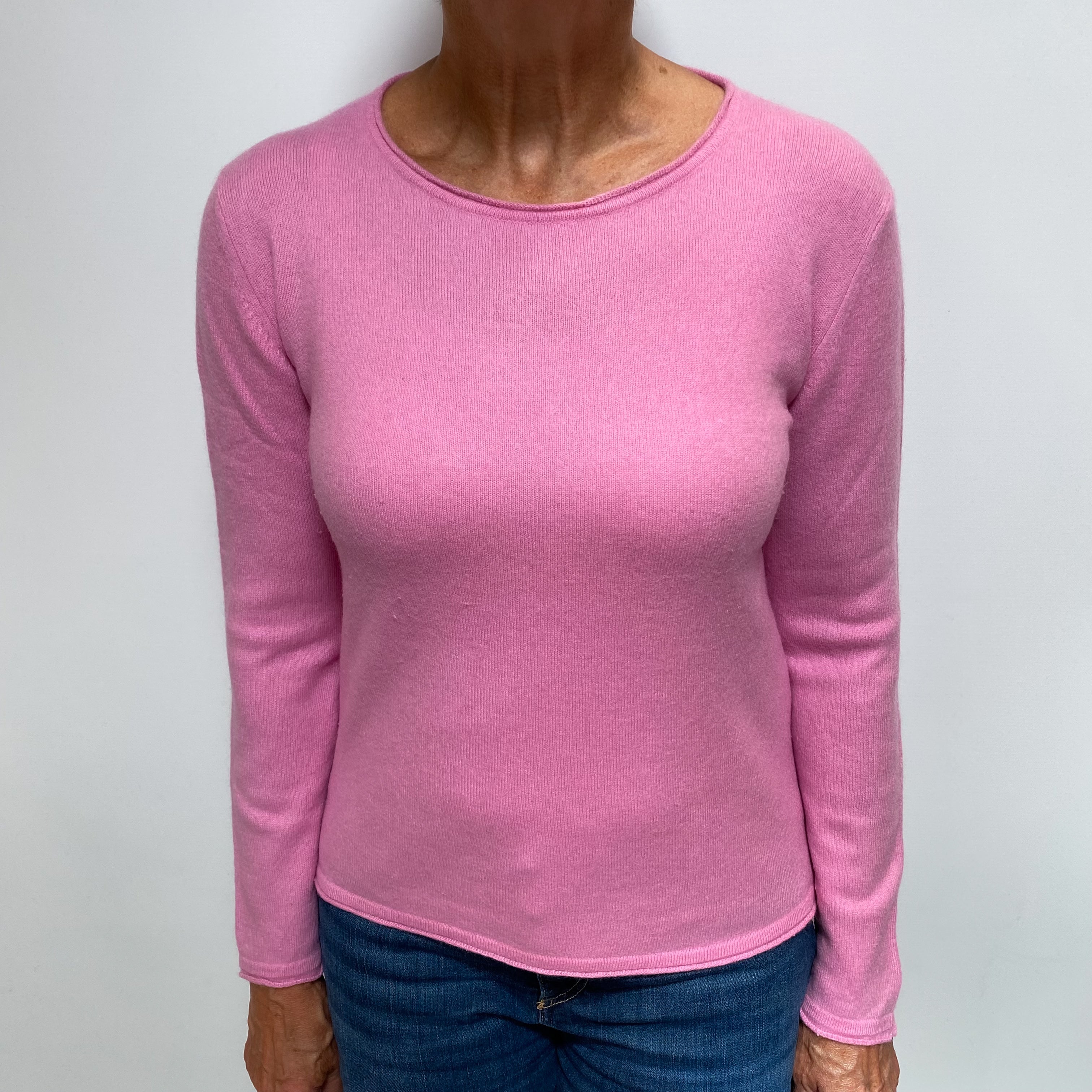 Sugar Mouse Pink Cashmere Crew Neck Jumper Medium